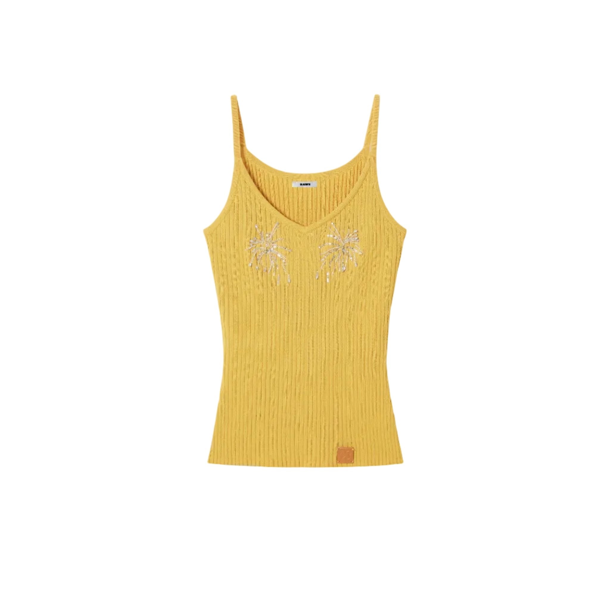 NAWS Firework Graphic Tank in Yellow | MADAX