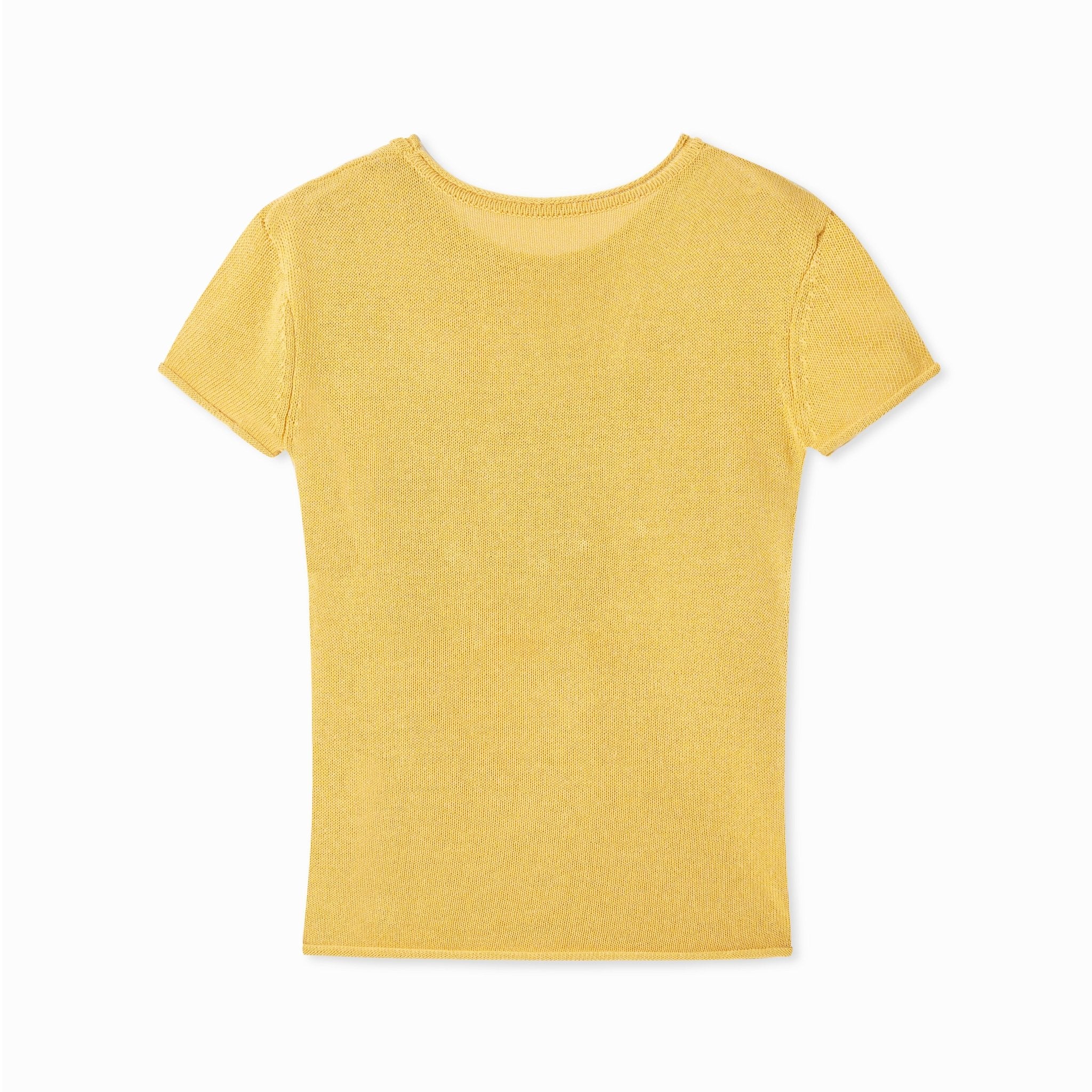 NAWS Fireworks Knitted T-shirt in Yellow | MADAX