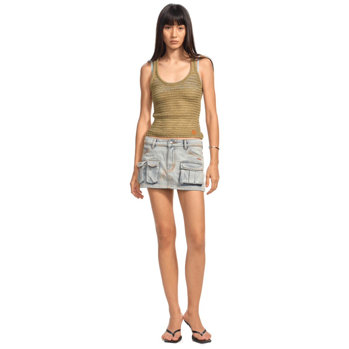 NAWS Fishnet Vest in Green | MADAX