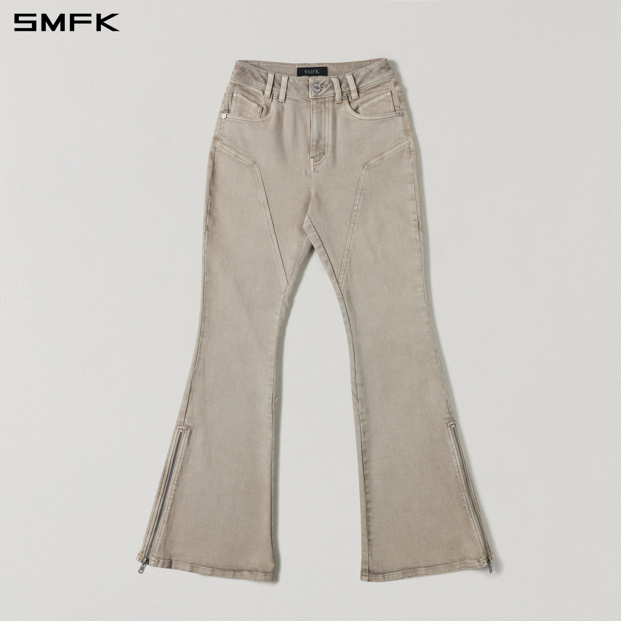 SMFK Flared Stretch Jeans in Skin Tone | MADAX