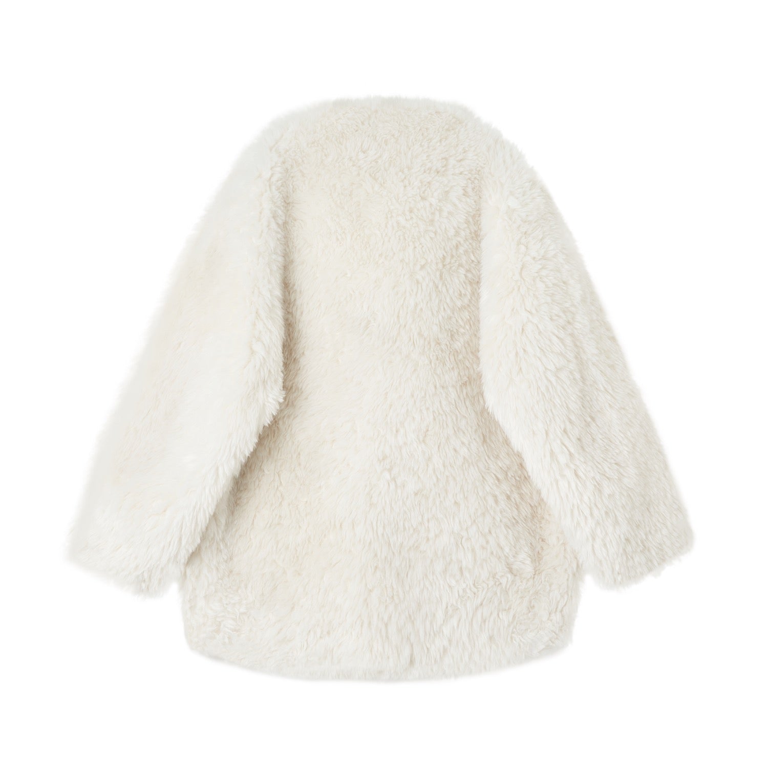 SOMESOWE Fleece Button - Down Jacket In White | MADAX