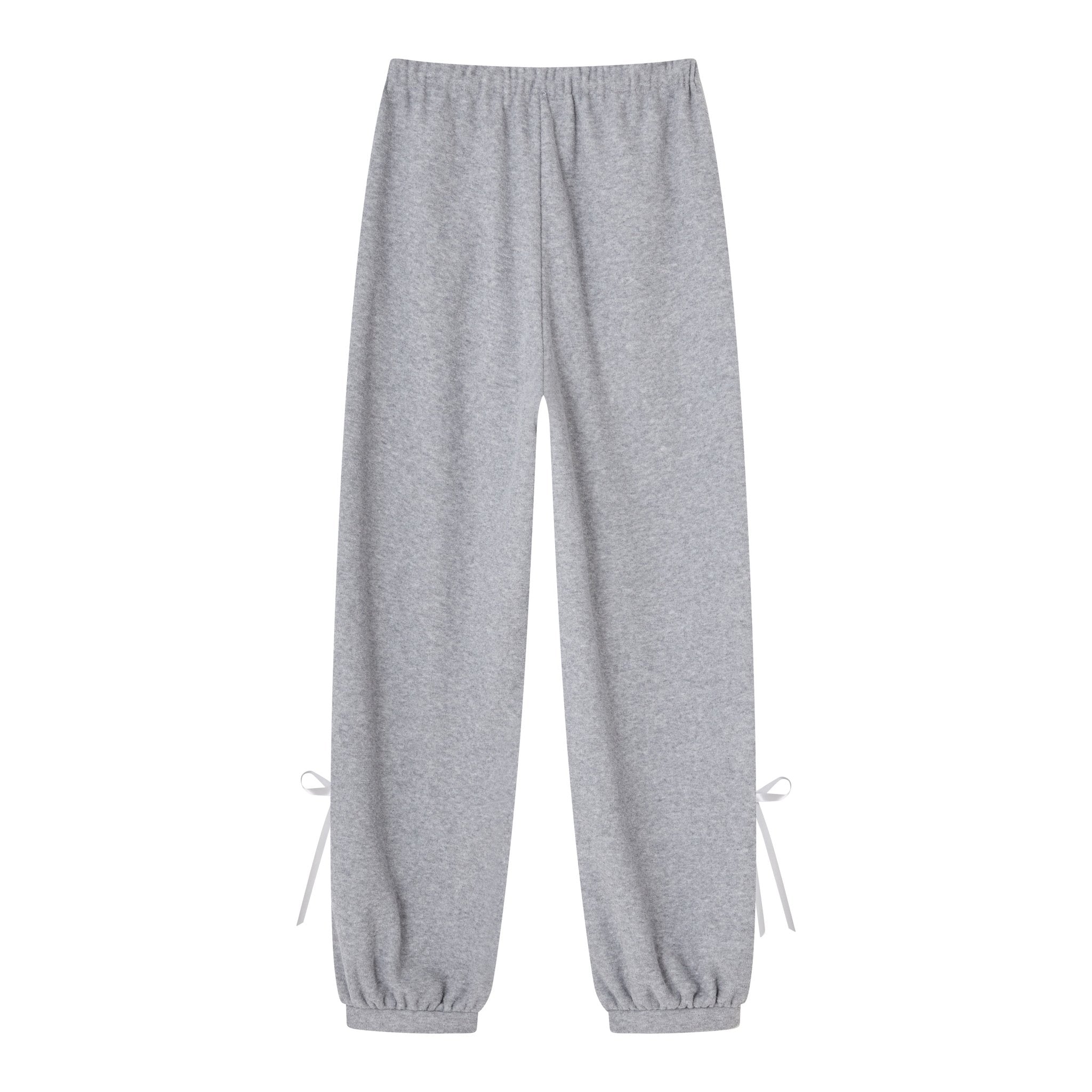 SOMESOWE Fleece - feel Drawstring Lantern Casual Pants In Grey | MADAX