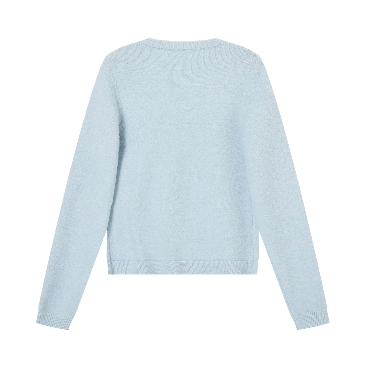 SOMESOWE Fleece - feel Faux Two - piece Color - blocked Striped Cardigan In Blue | MADAX