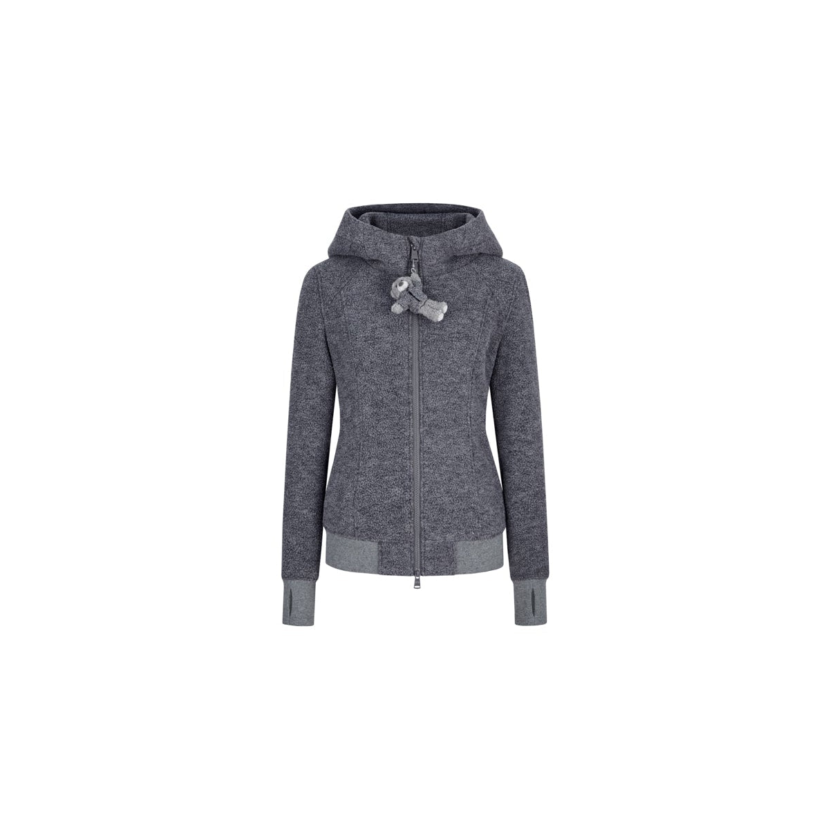 13DE MARZO Fleece Hoodie in Dark Gray | MADAX