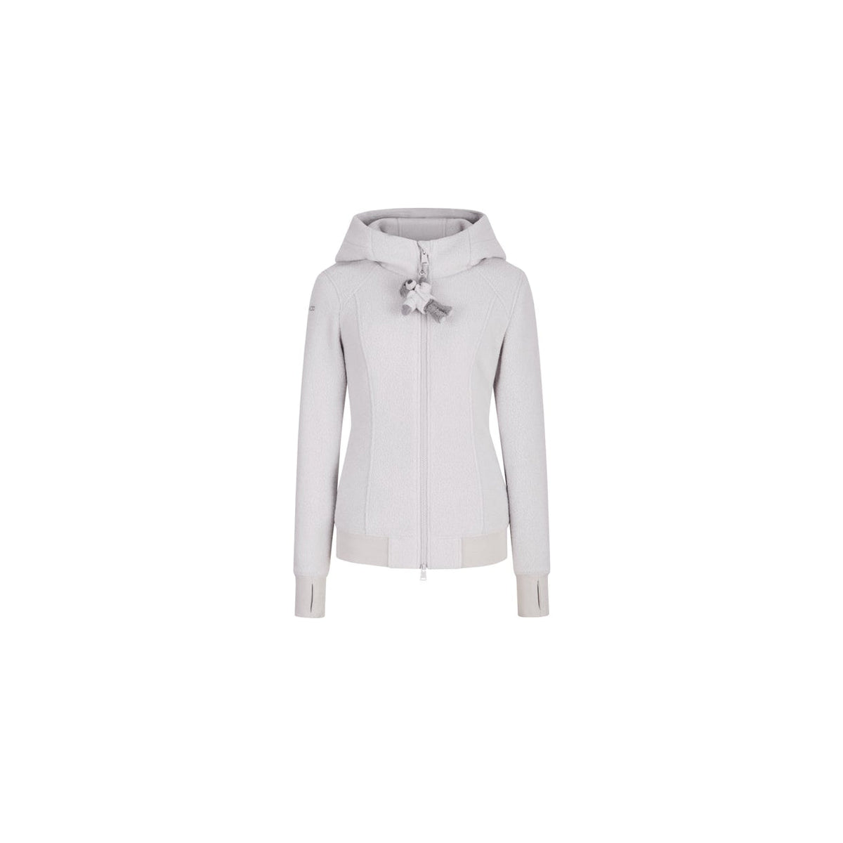 13DE MARZO Fleece Hoodie in Light Gray | MADAX