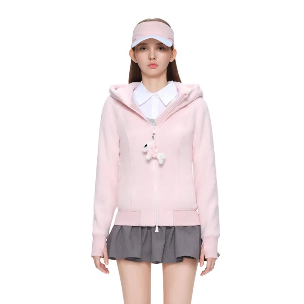 13DE MARZO Fleece Hoodie in Pink | MADAX