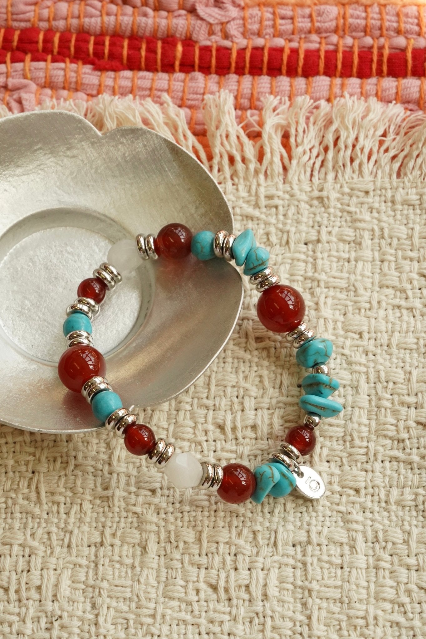 ToneTale Flora Bracelet in Red and Green | MADAX