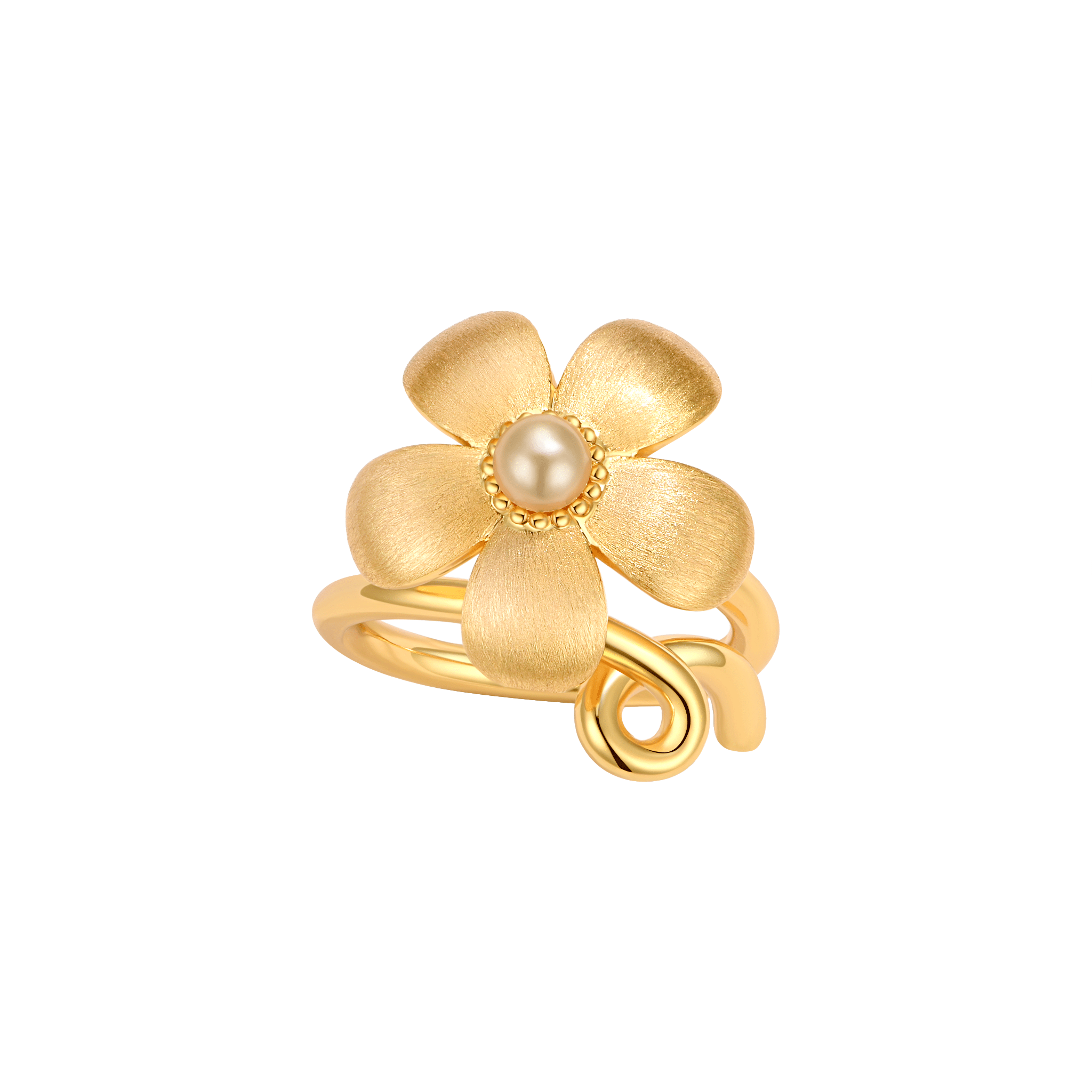 ToneTale Flower Rain Star Flower Ring 18K Gold | MADAX
