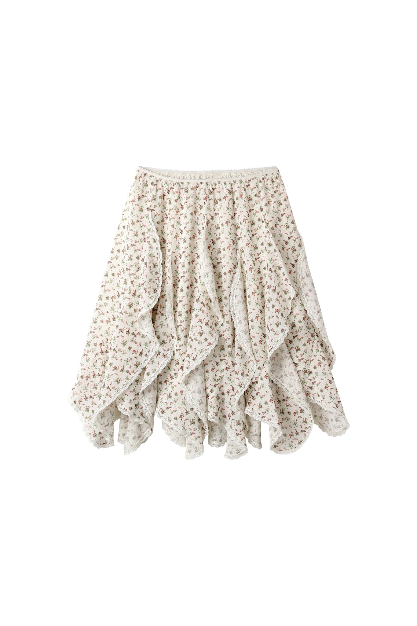 Alexia Sandra French Floral Lace Midi Skirt In Multicolor | MADAX