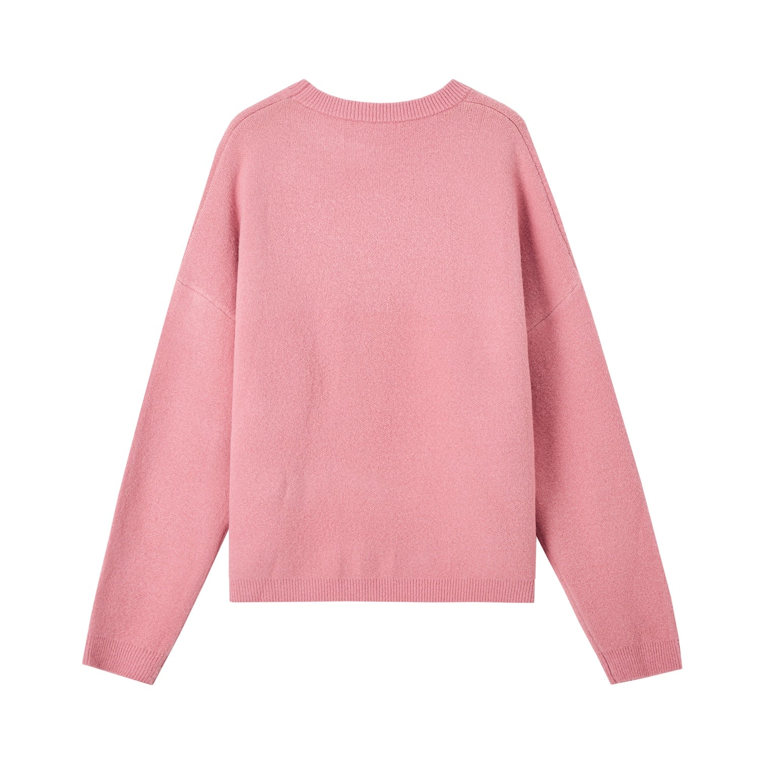 SOMESOWE Fruit Jacquard Oversized Sweater In Pink | MADAX