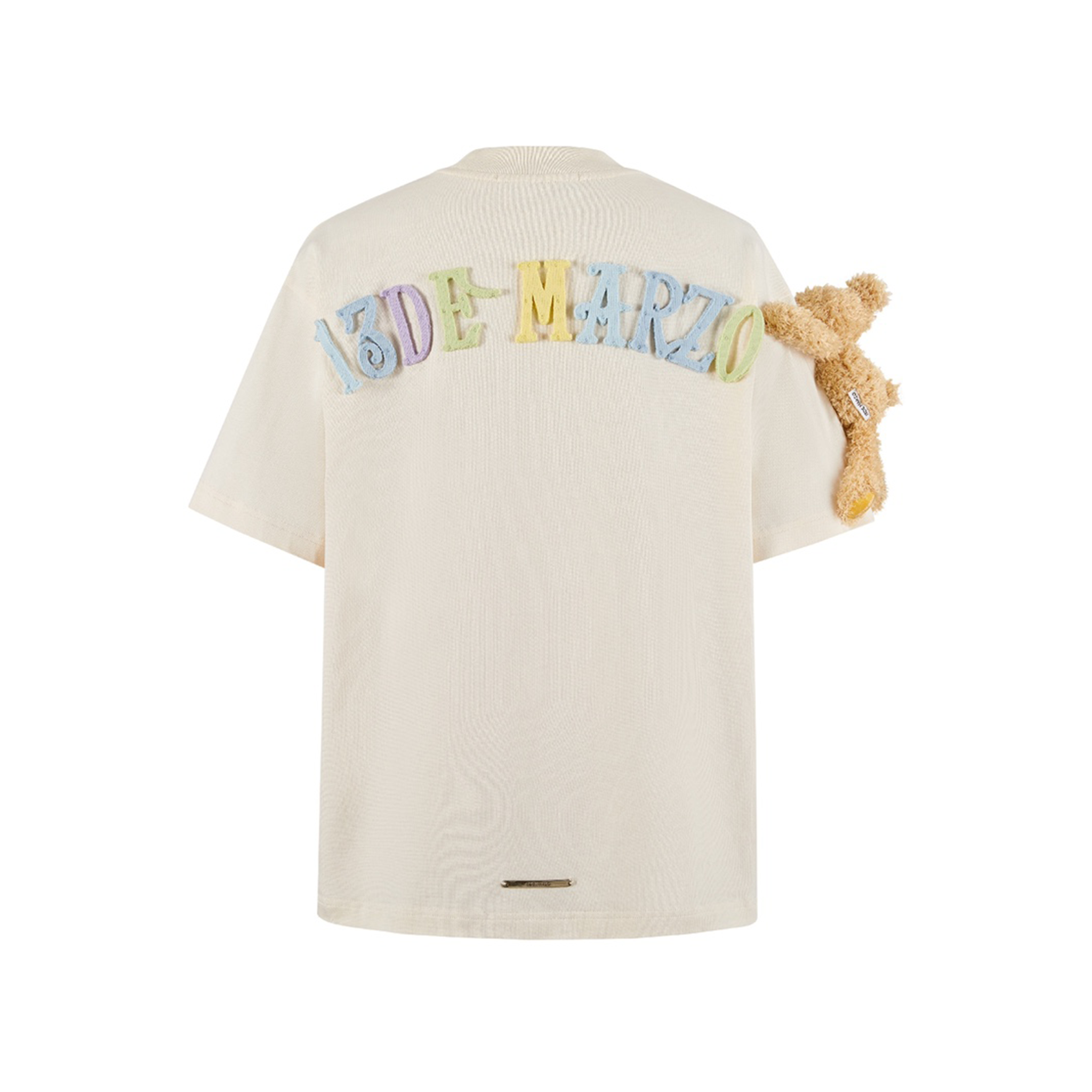 Macaron Logo T-shirt in Off-white