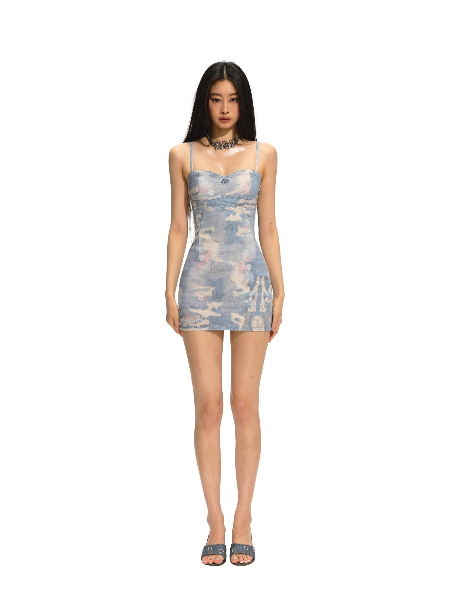 NAWS Full - print Hourglass Dress | MADA IN CHINA