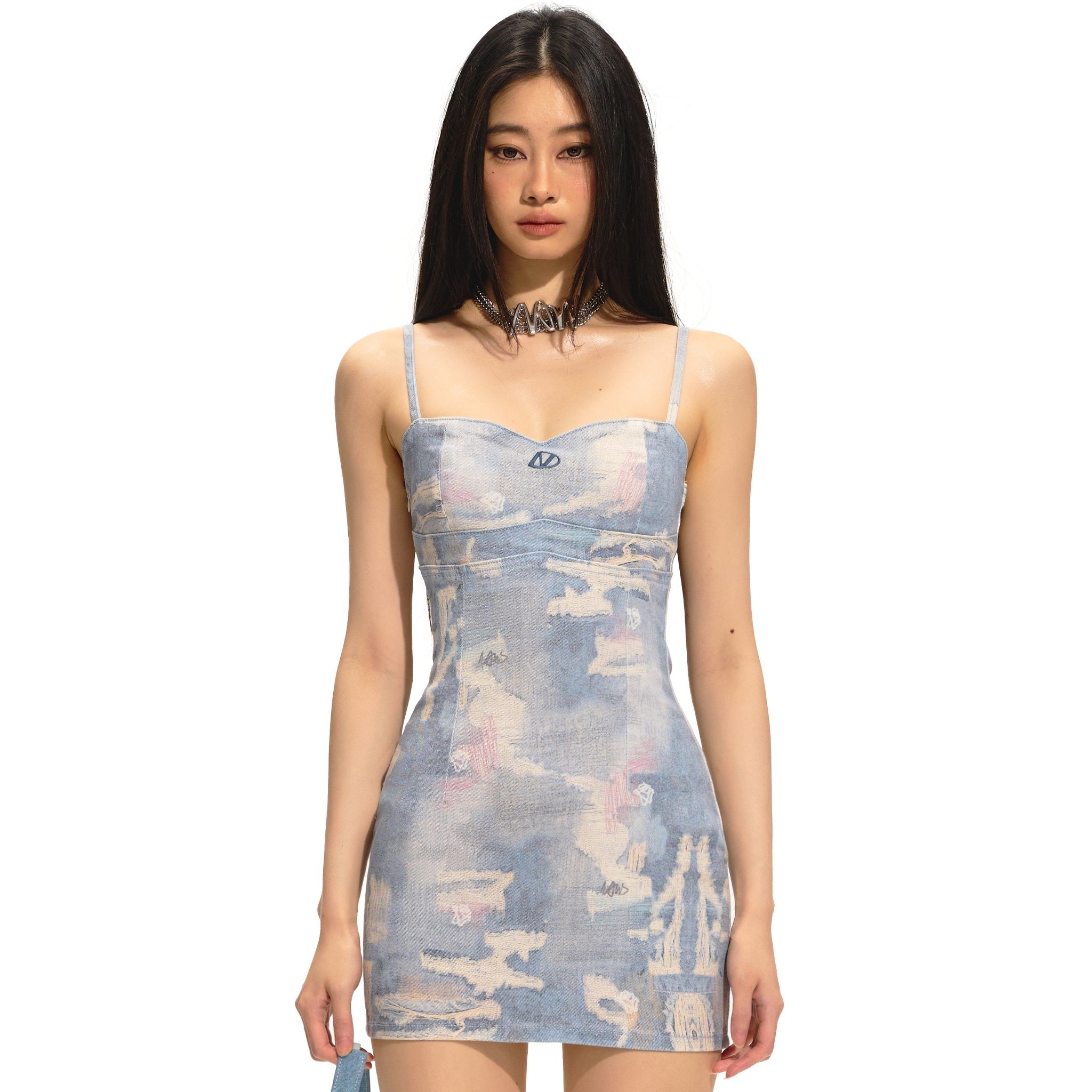 NAWS Full - print Hourglass Dress | MADA IN CHINA