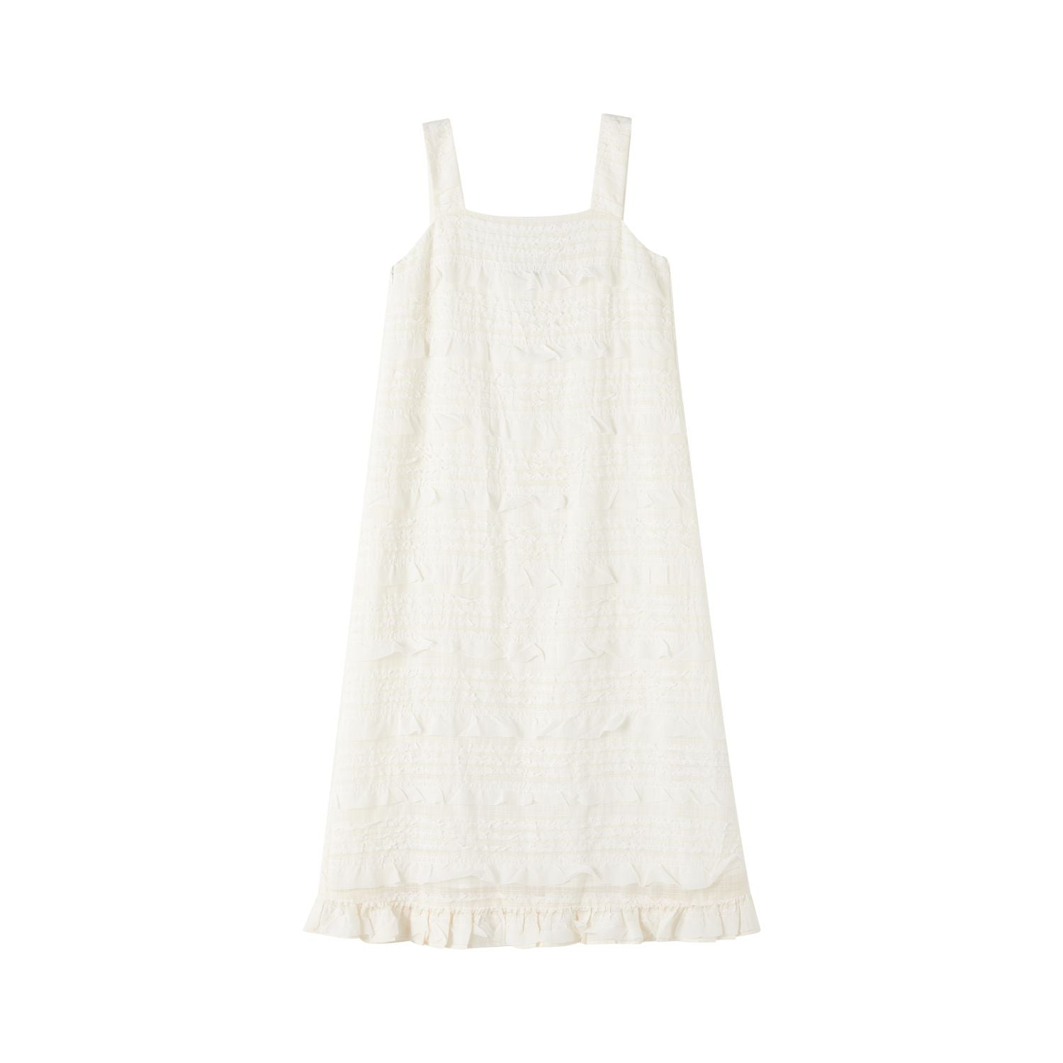 SOMESOWE Fungus - trimmed Tank Top Dress | MADA IN CHINA