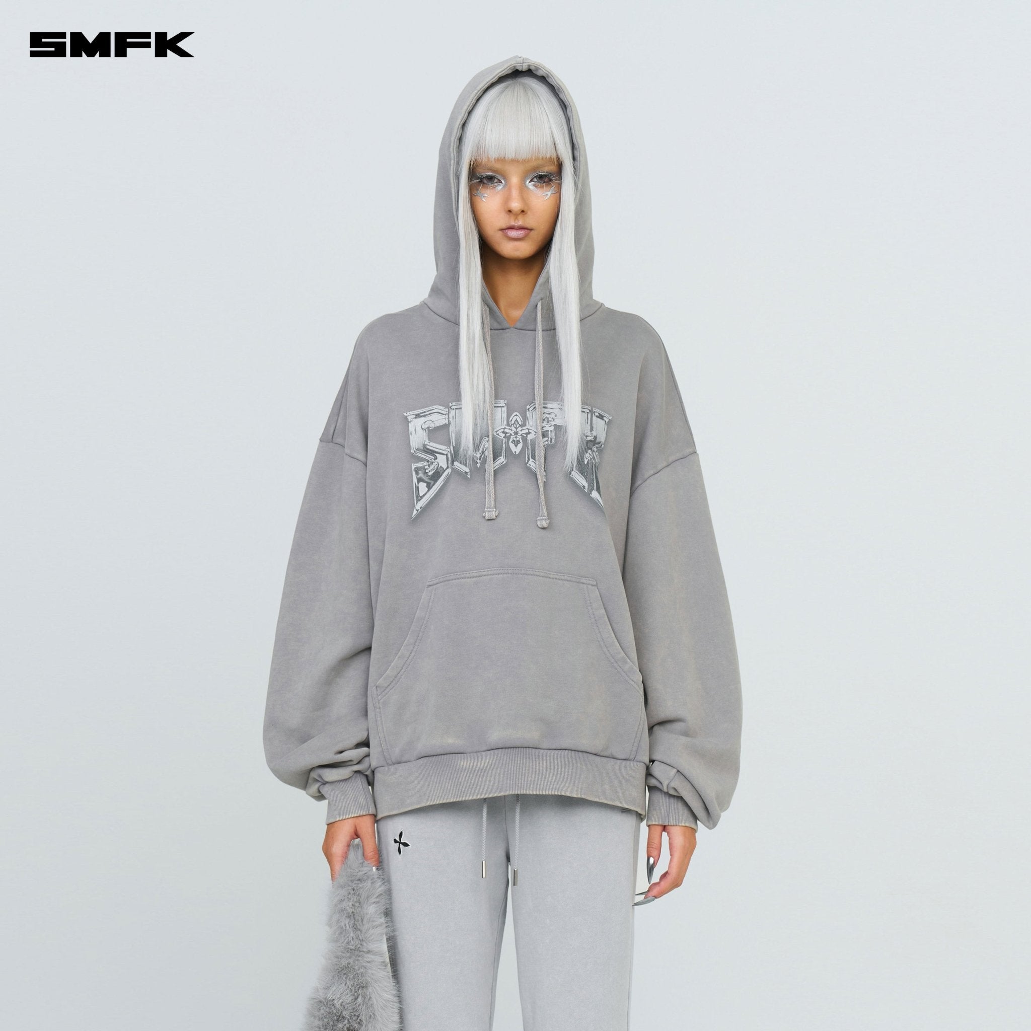 SMFK FUTURE Classic Flared Sweatpants In Gray | MADAX