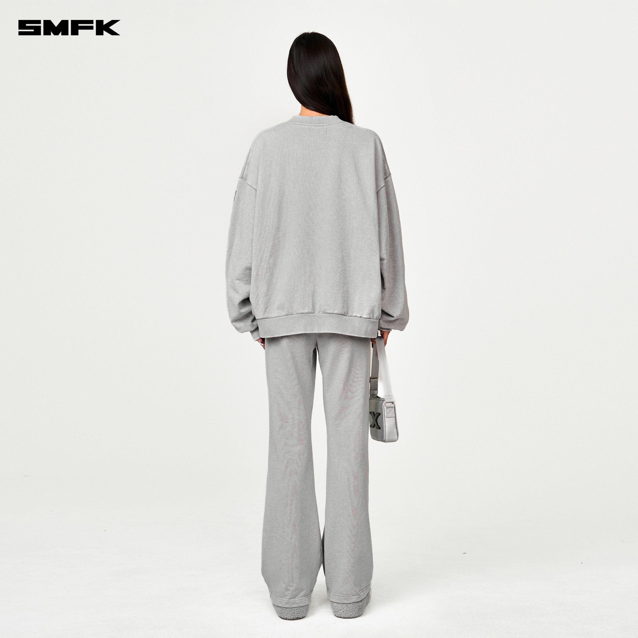 SMFK Future Dna Chain Racing Oversize Hoodie In Gray | MADAX