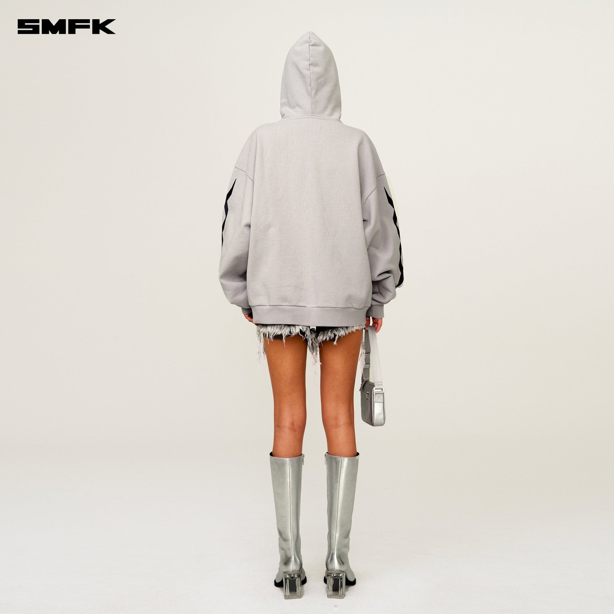 SMFK Future Dna Gene Chain Racing Loose Hoodie In Gray | MADAX