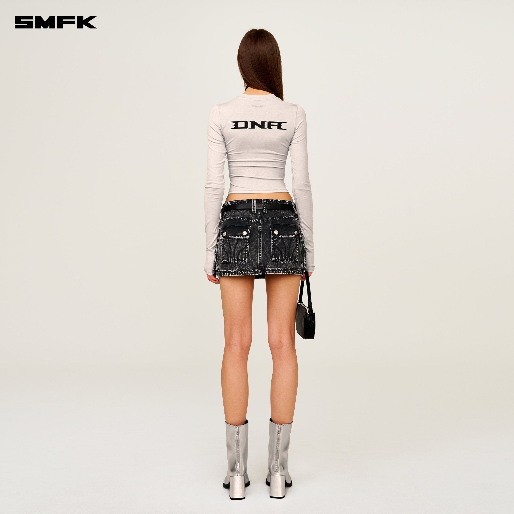 SMFK Future Gene Technology Acetate Sports Top In Gray | MADAX