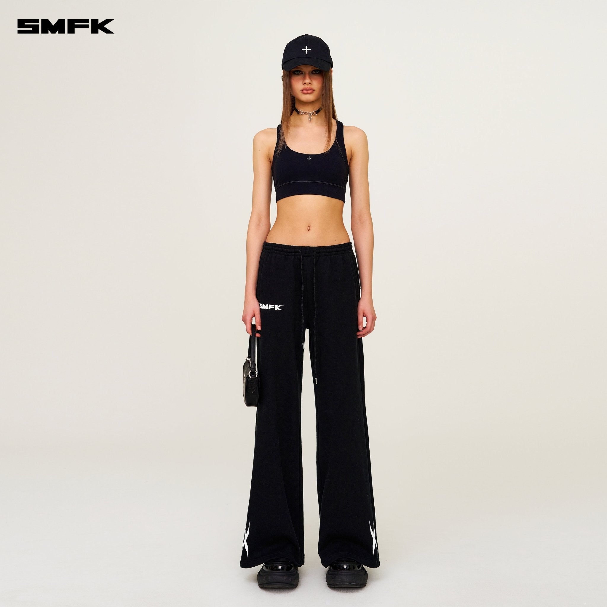 SMFK Future Gene Wide - Leg Sweatpants In Black | MADAX