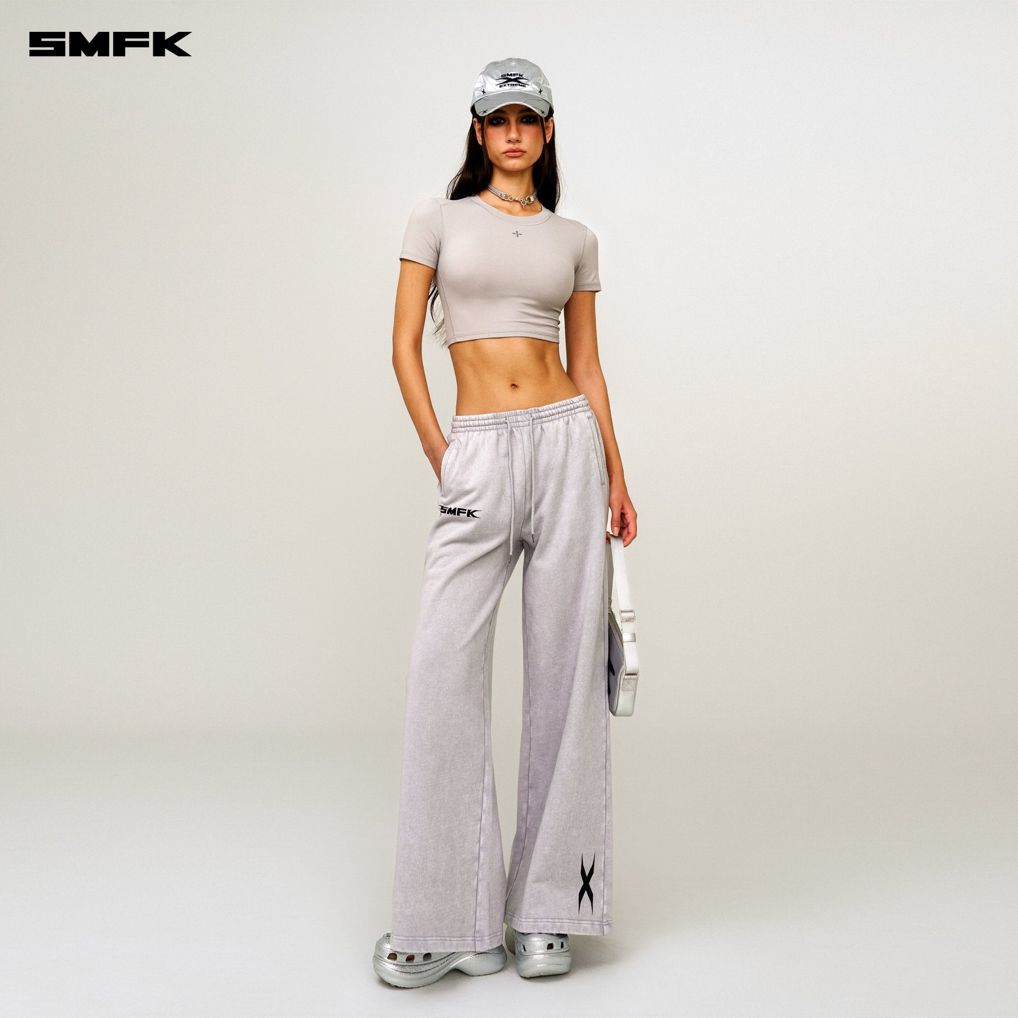 SMFK Future Gene Wide - Leg Sweatpants In Gray | MADAX