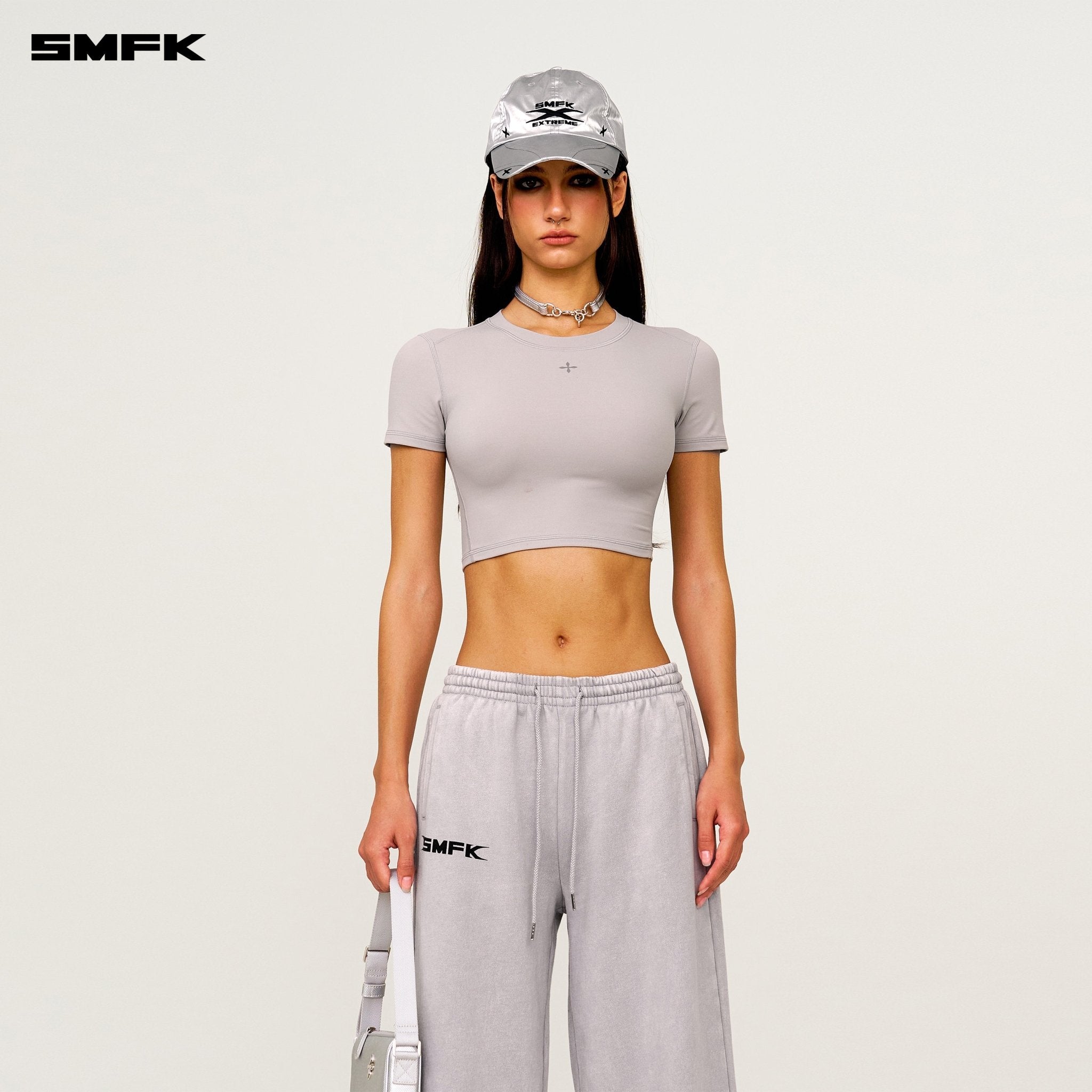 SMFK Future Gene Wide - Leg Sweatpants In Gray | MADAX