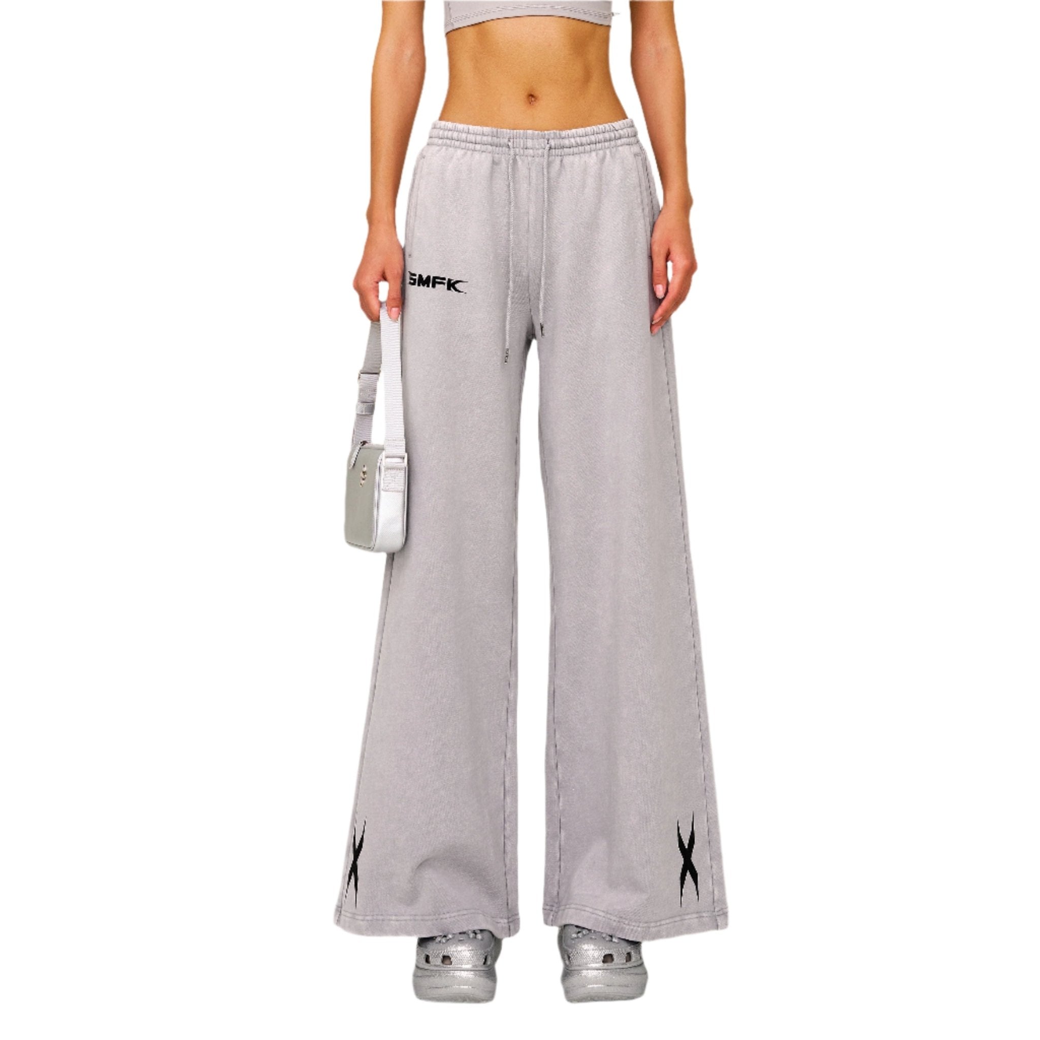 SMFK Future Gene Wide - Leg Sweatpants In Gray | MADAX
