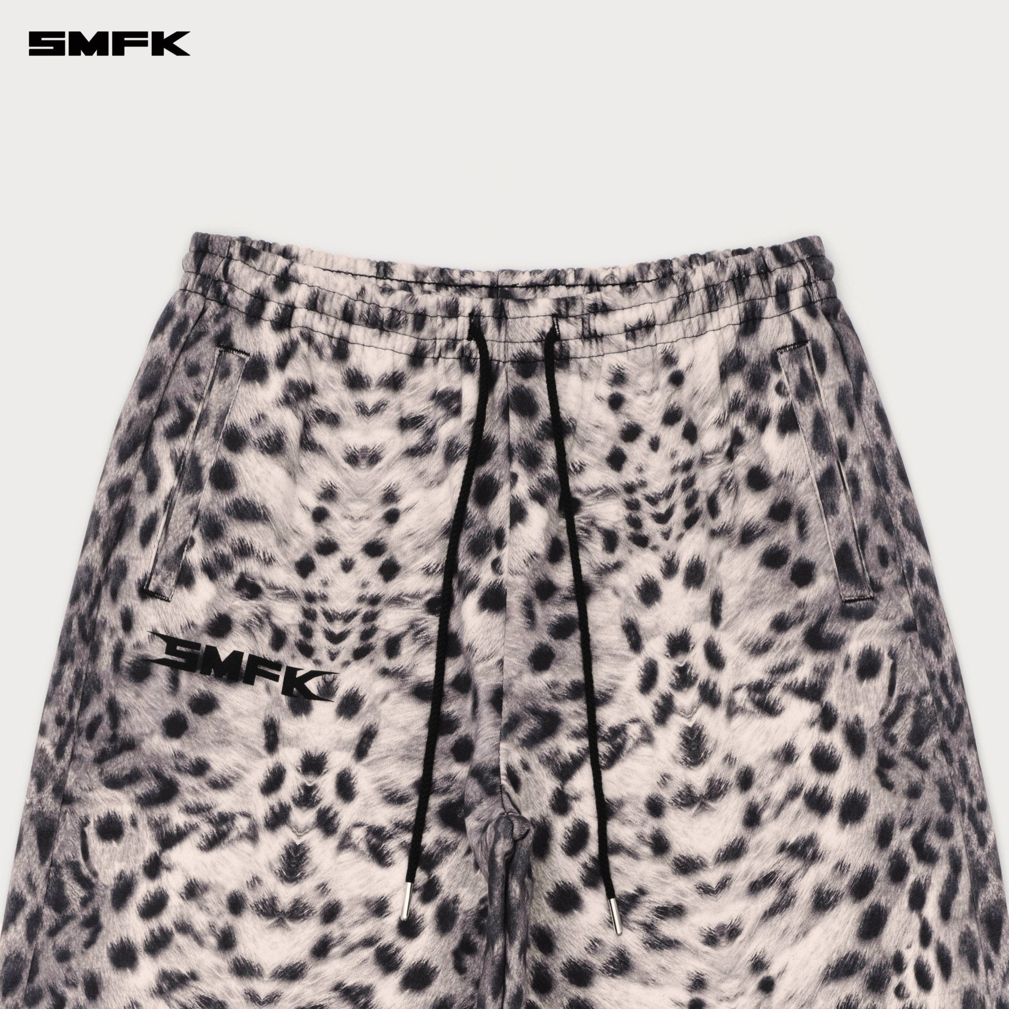 SMFK Future Gene Wide - Leg Sweatpants In White Leopard | MADAX