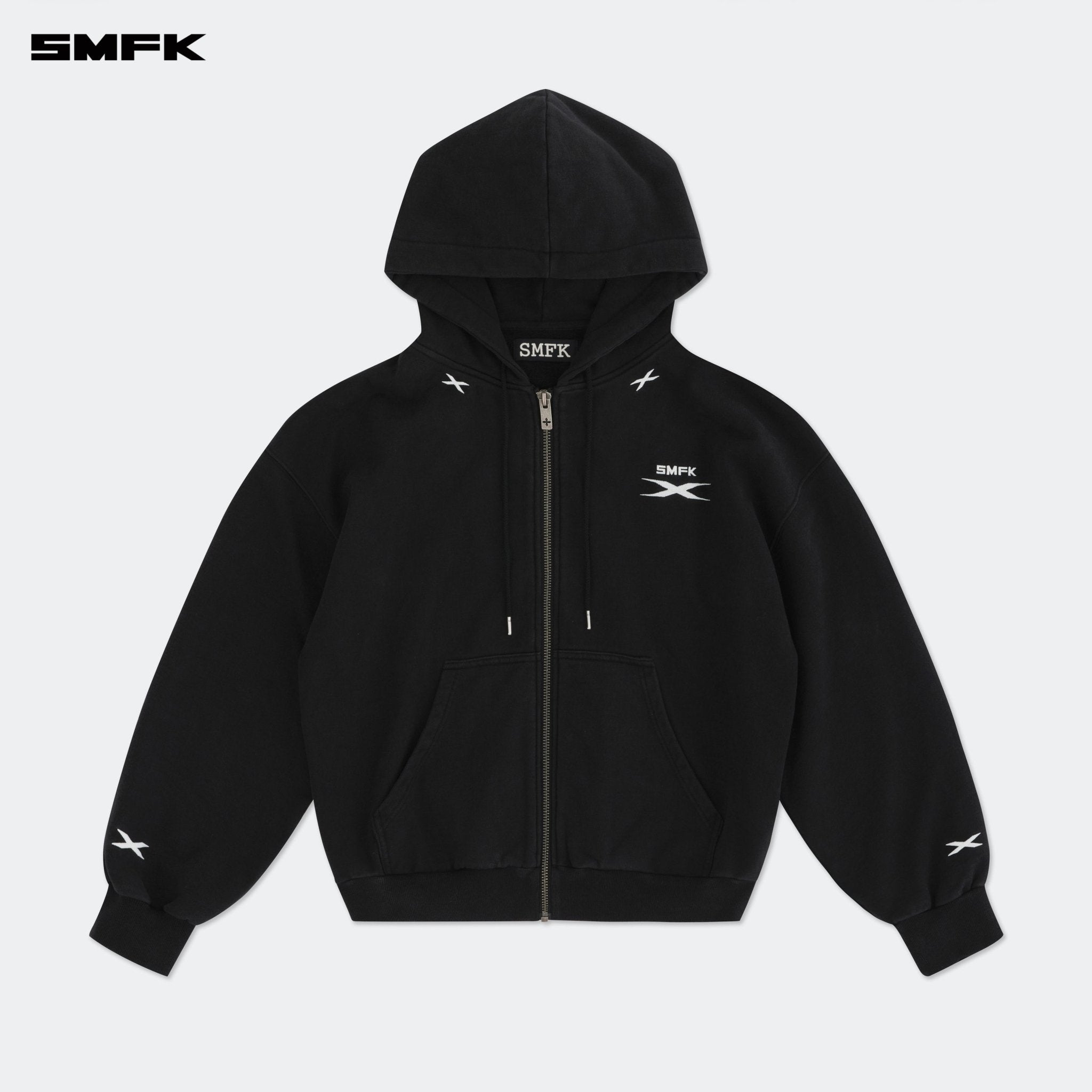 SMFK Future Genes Loose Hoodie Jacket Black | MADAX