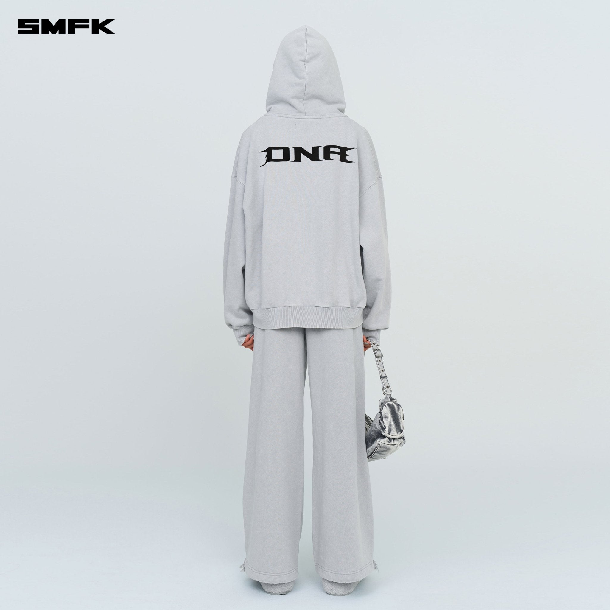 Future Genes Loose Hoodie Jacket Gray | MADAX