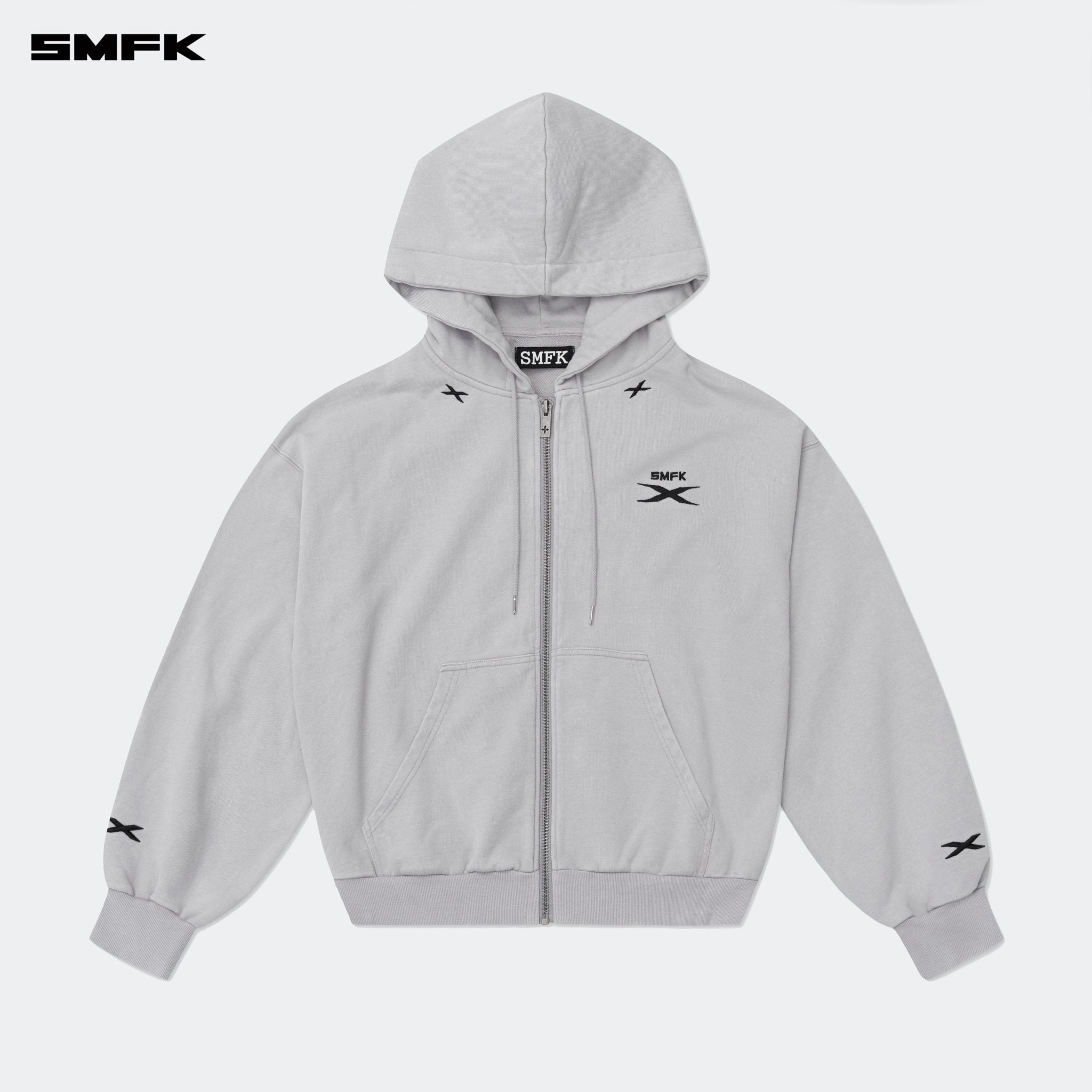 SMFK Future Genes Loose Hoodie Jacket Gray | MADAX