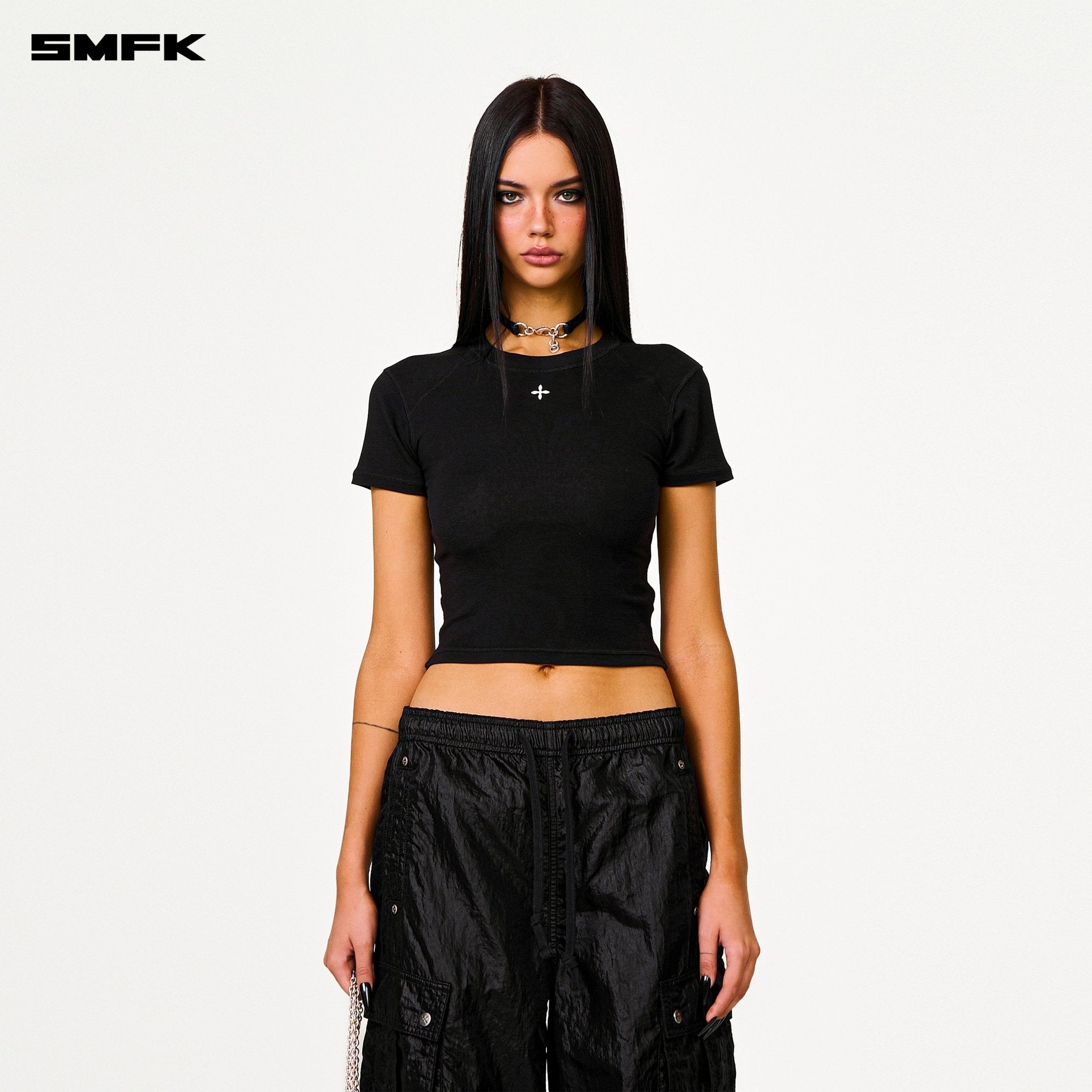 SMFK Future Lightning Wide - Leg Track Pants In Black | MADAX