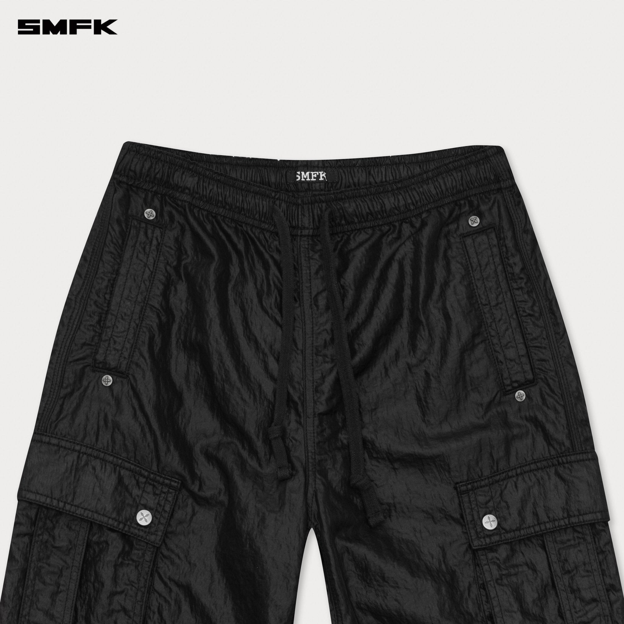 SMFK Future Lightning Wide - Leg Track Pants In Black | MADAX