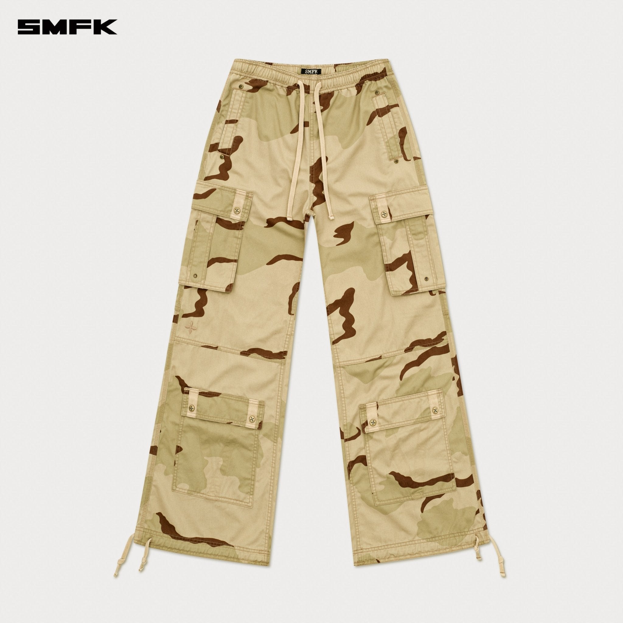SMFK Future Lightning Wide - Leg Track Pants In Camouflage | MADAX