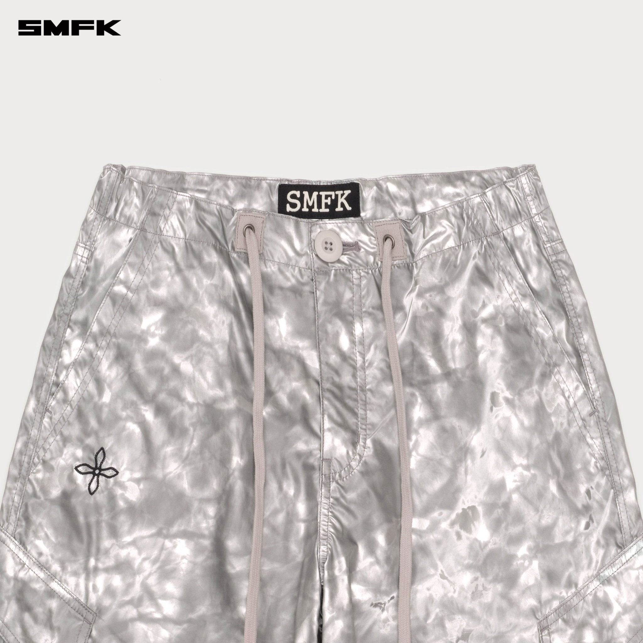 SMFK Future Mirage Camouflage Paratrooper Pants In Silver | MADAX