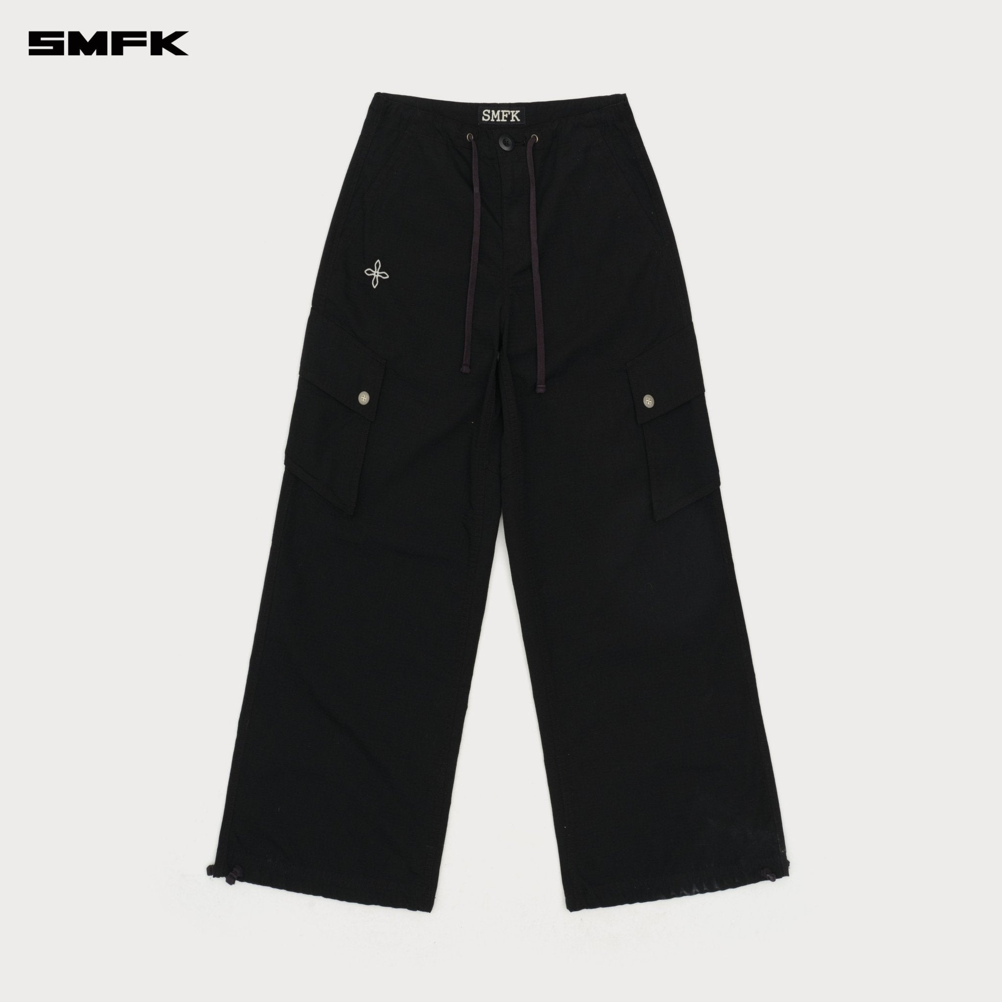 SMFK Future Mirage Classic Parachute Pants In Black | MADAX