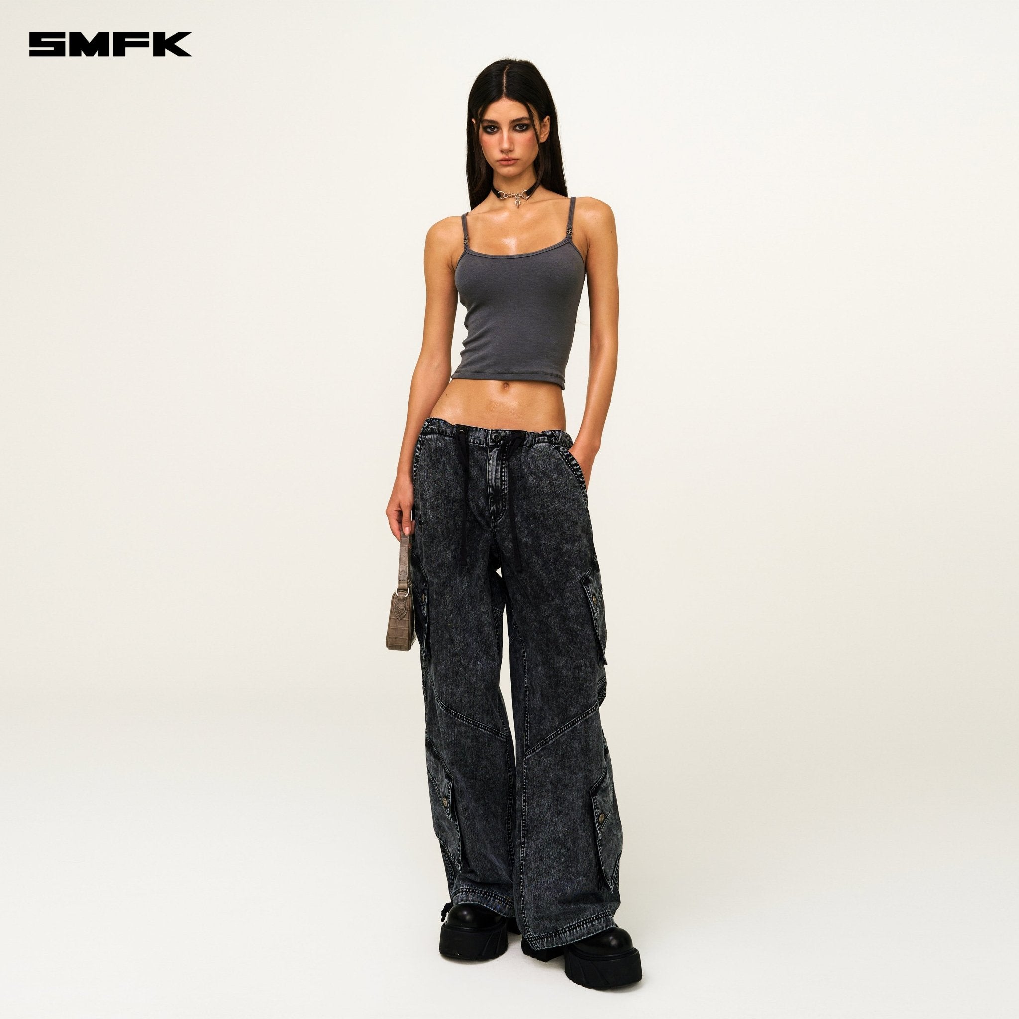 SMFK Future Mirage Classic Paratrooper Pants In Gray | MADAX