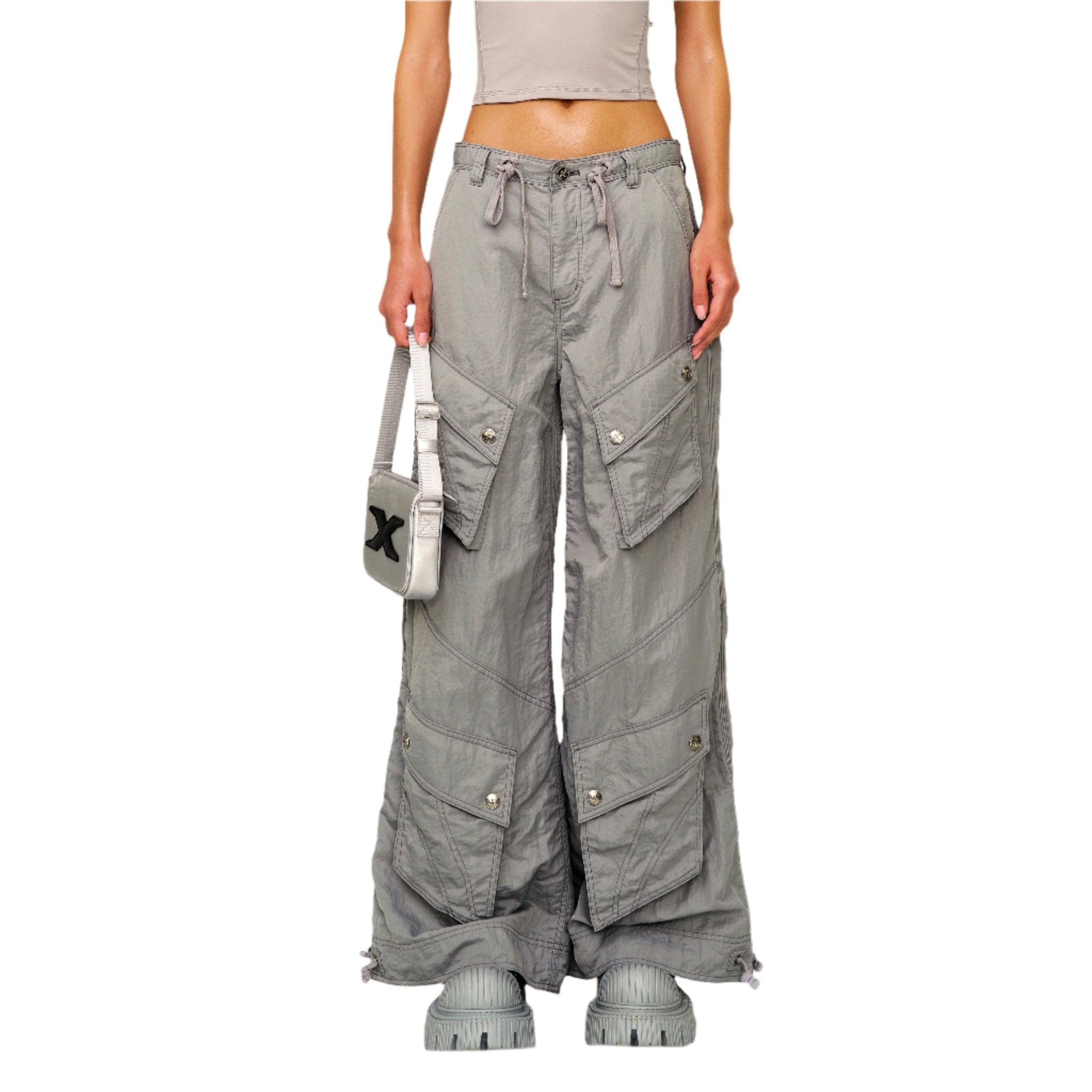 SMFK Future Mirage Interstellar Phantom Hiking Pants In Gray | MADAX