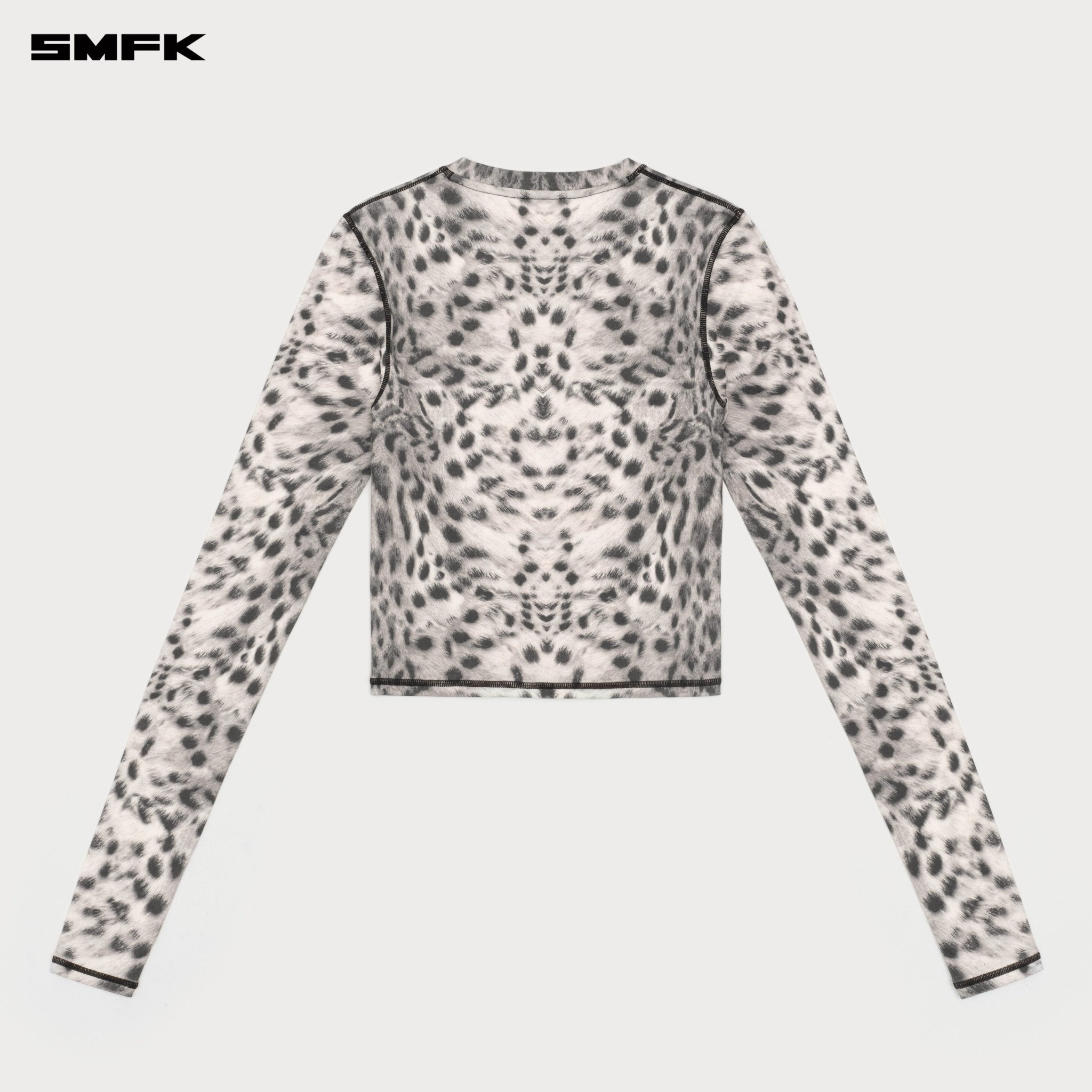 SMFK Future Mirage Phantom Camouflage Sports Top In White Leopard | MADAX