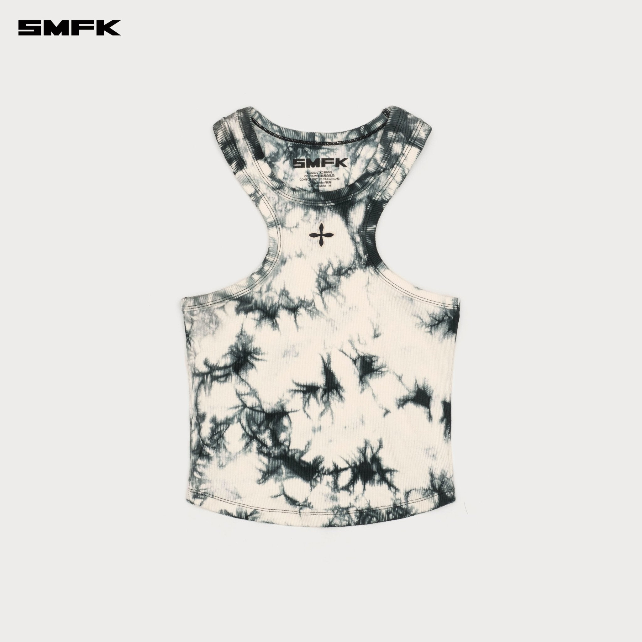 SMFK Future Mirage Phantom Tie - Dye Training Vest In Black and White | MADAX
