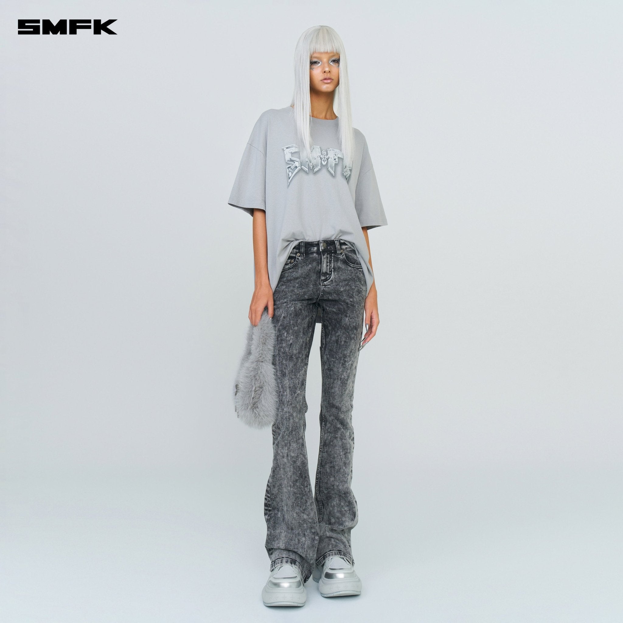 SMFK FUTURE Mirage Snowflake Flared Jeans | MADAX