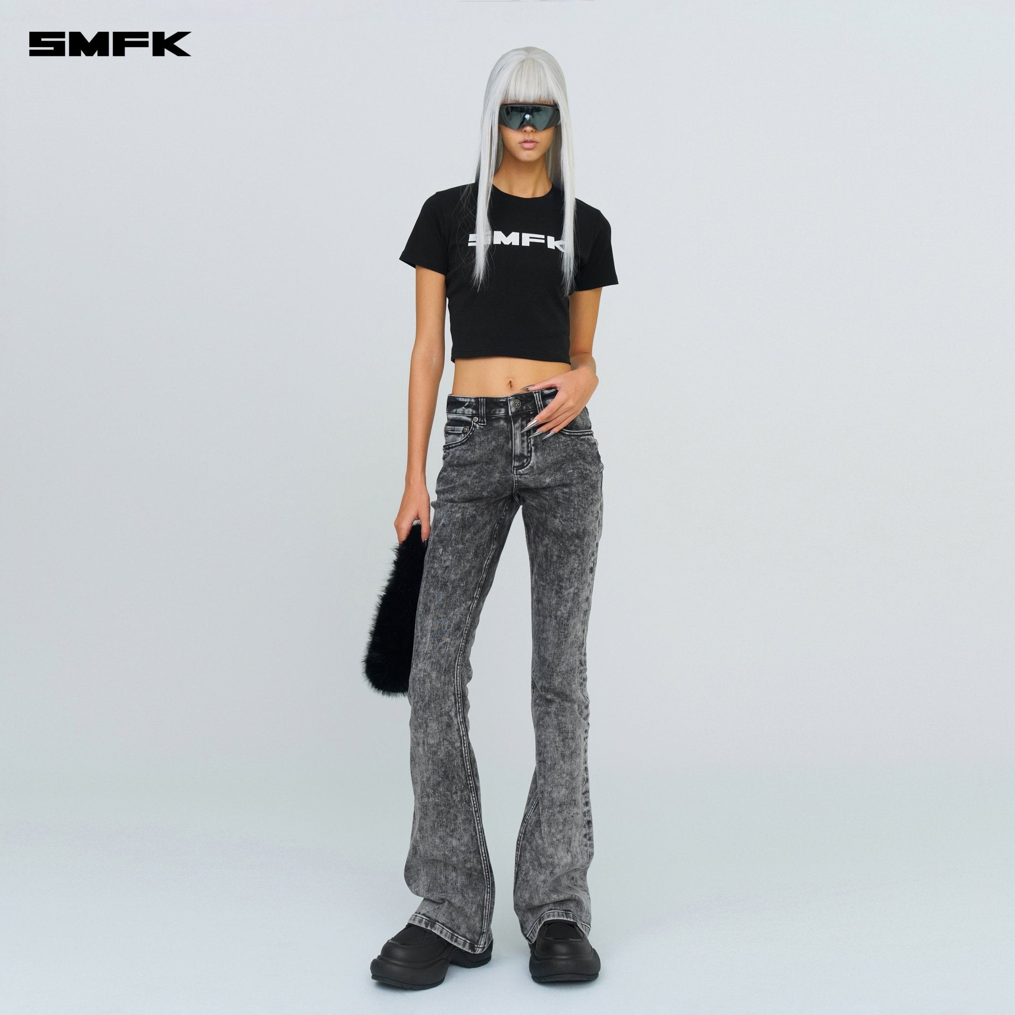 SMFK FUTURE Mirage Snowflake Flared Jeans | MADAX