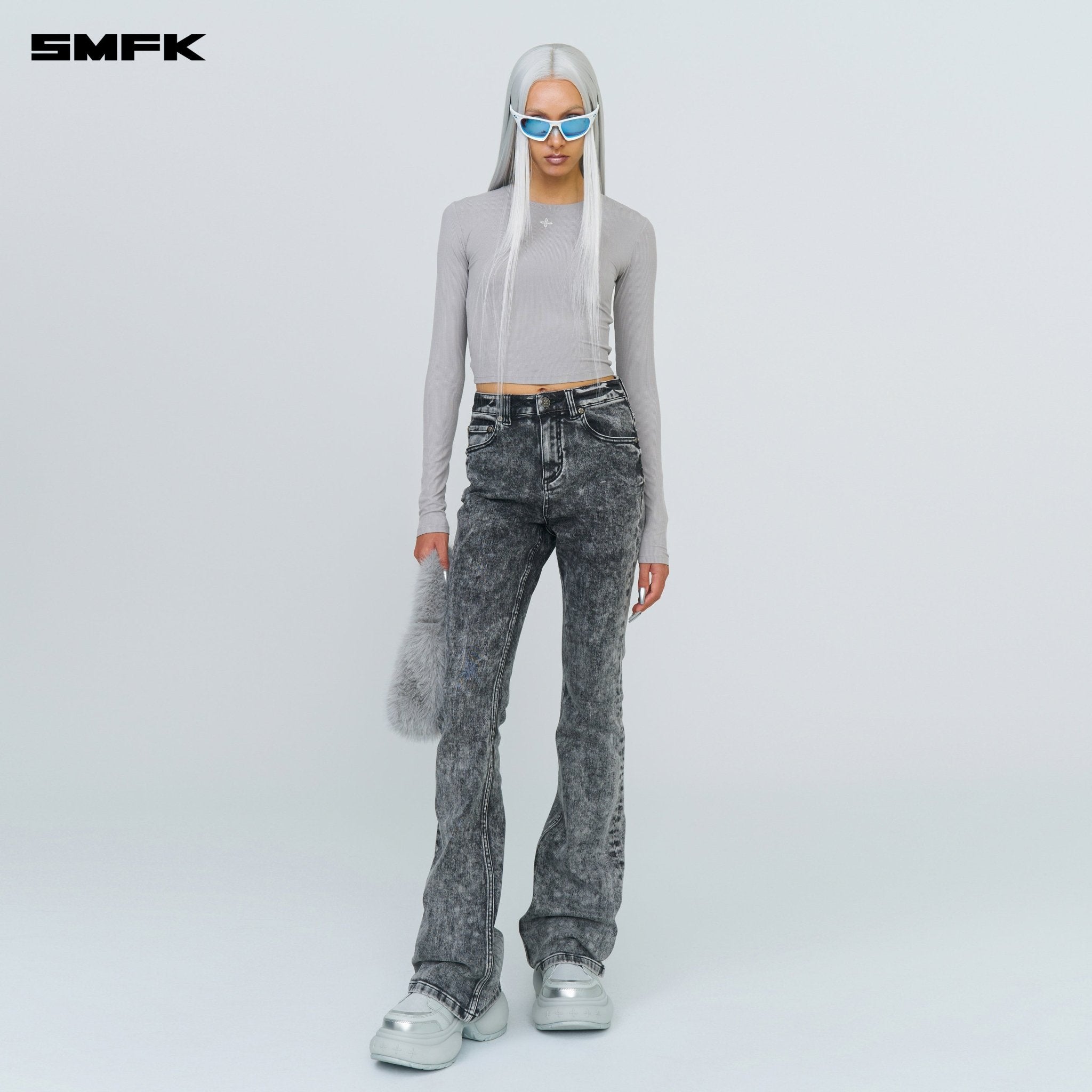 SMFK FUTURE Mirage Snowflake Flared Jeans | MADAX