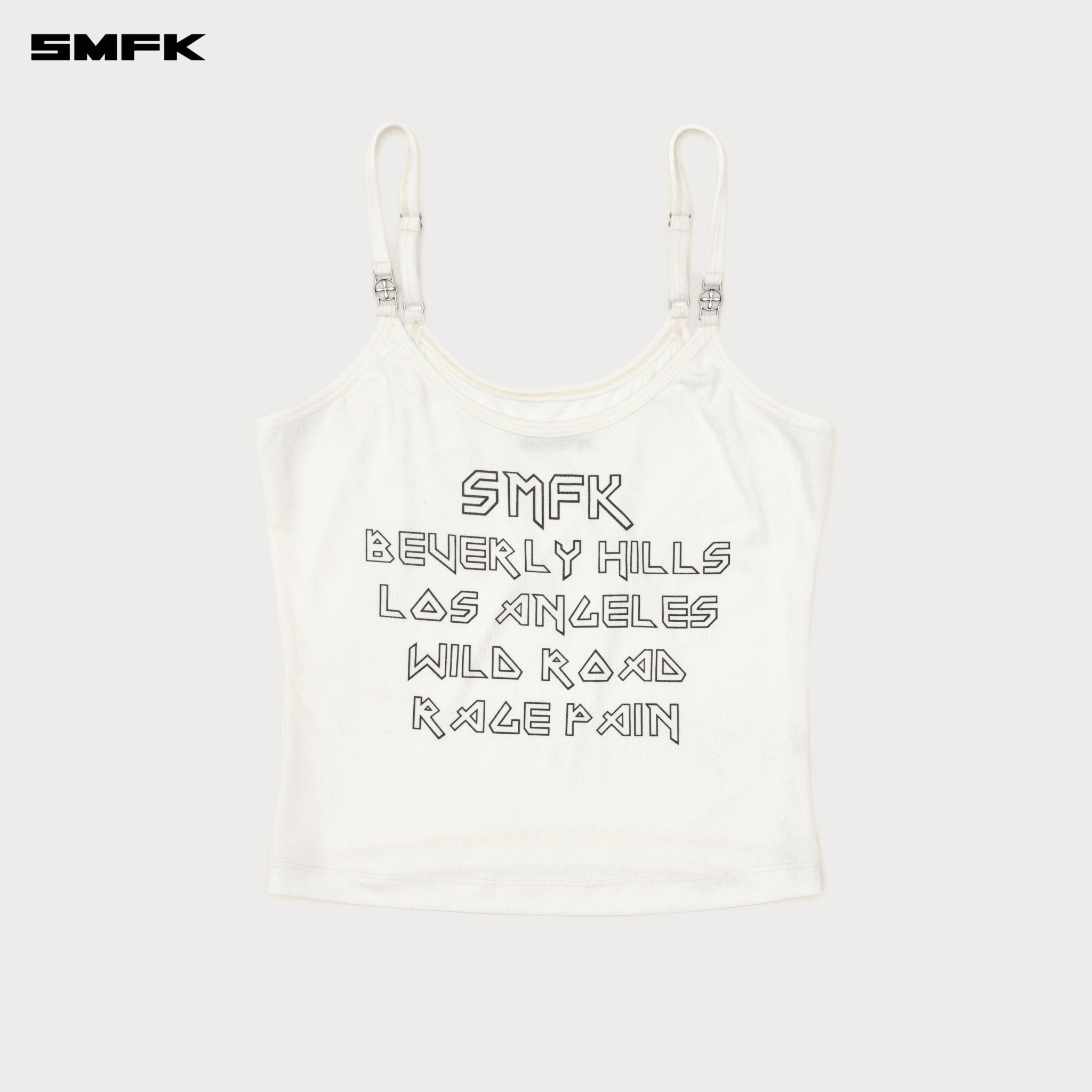 SMFK Future Mirage Sports Strap Top (Beverly Hills Edition) In White | MADAX