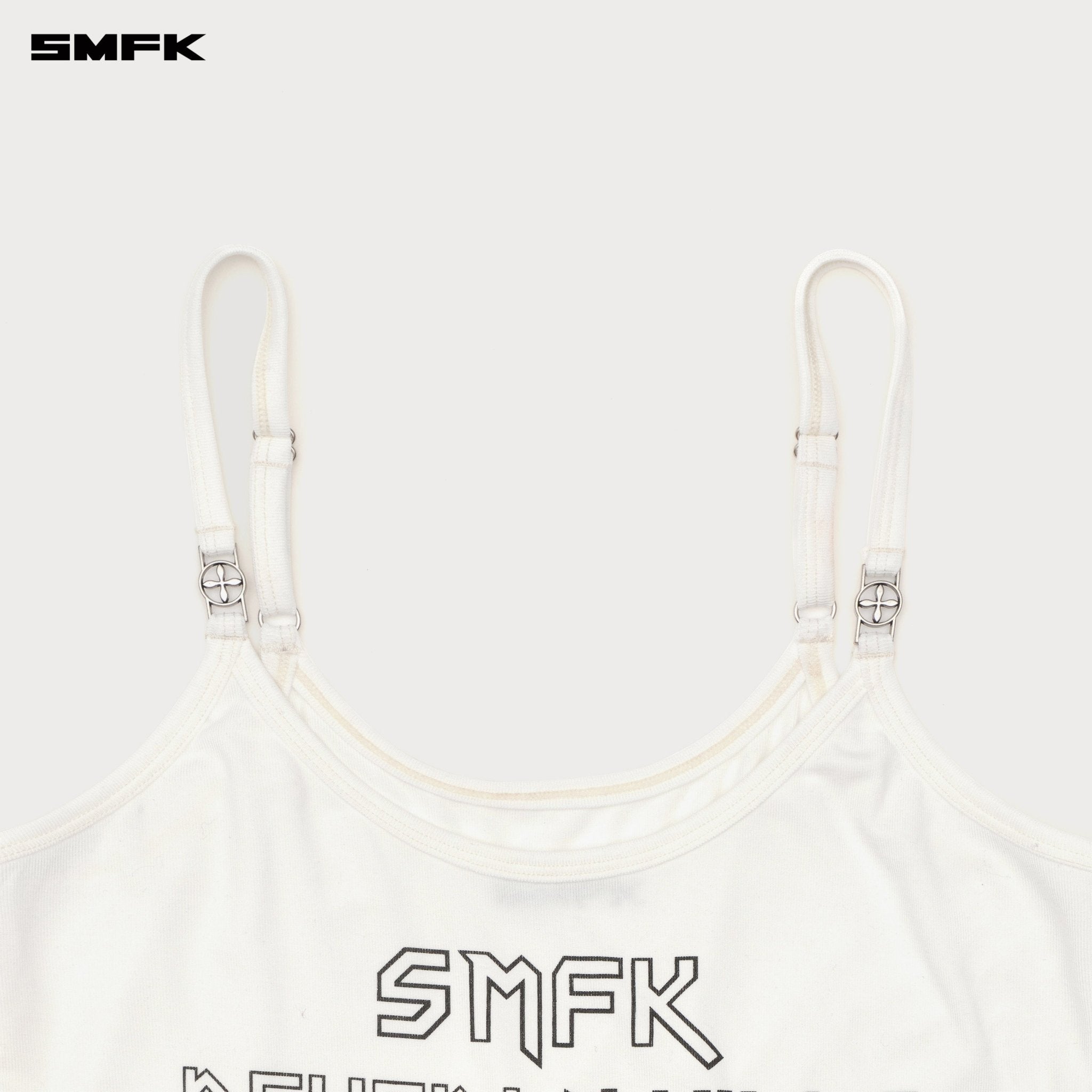 SMFK Future Mirage Sports Strap Top (Beverly Hills Edition) In White | MADAX