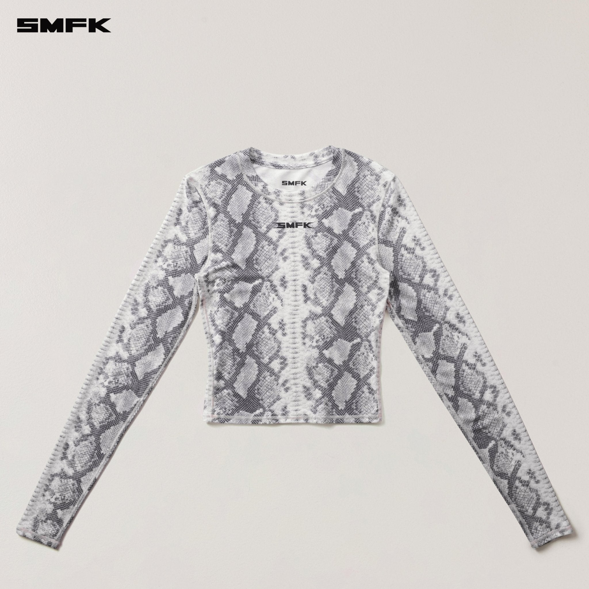 SMFK Future Mirage Sports Top In White Serpent | MADAX