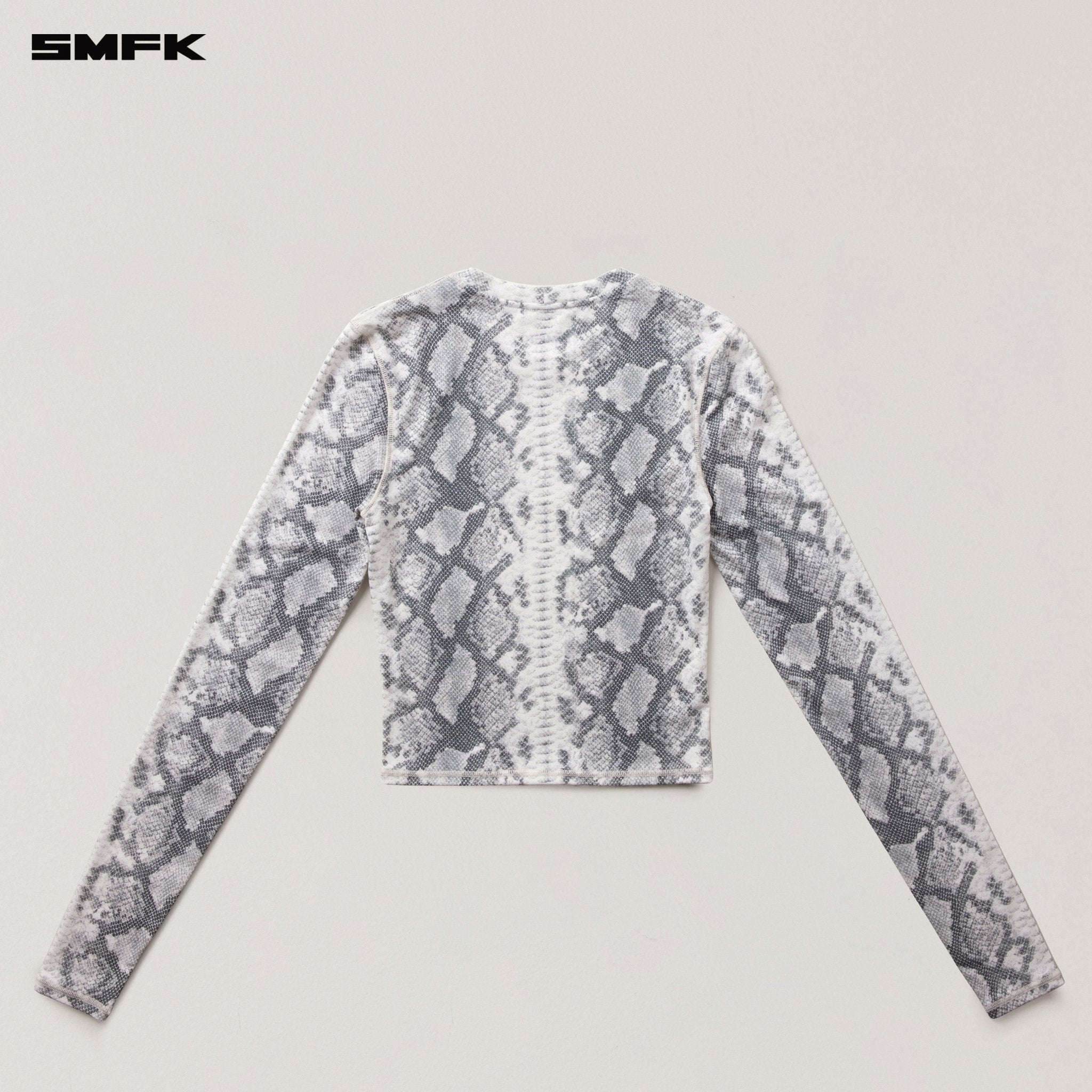 SMFK Future Mirage Sports Top In White Serpent | MADAX