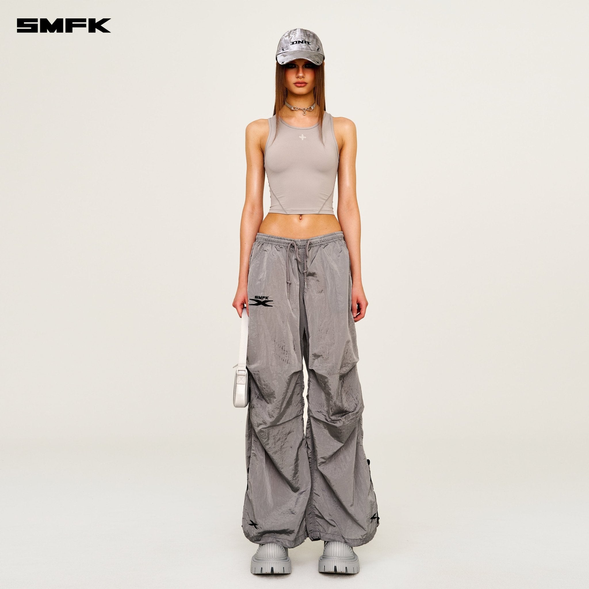 SMFK Future Mirage Star Phantom Wide - Leg Sweatpants In Gary | MADAX