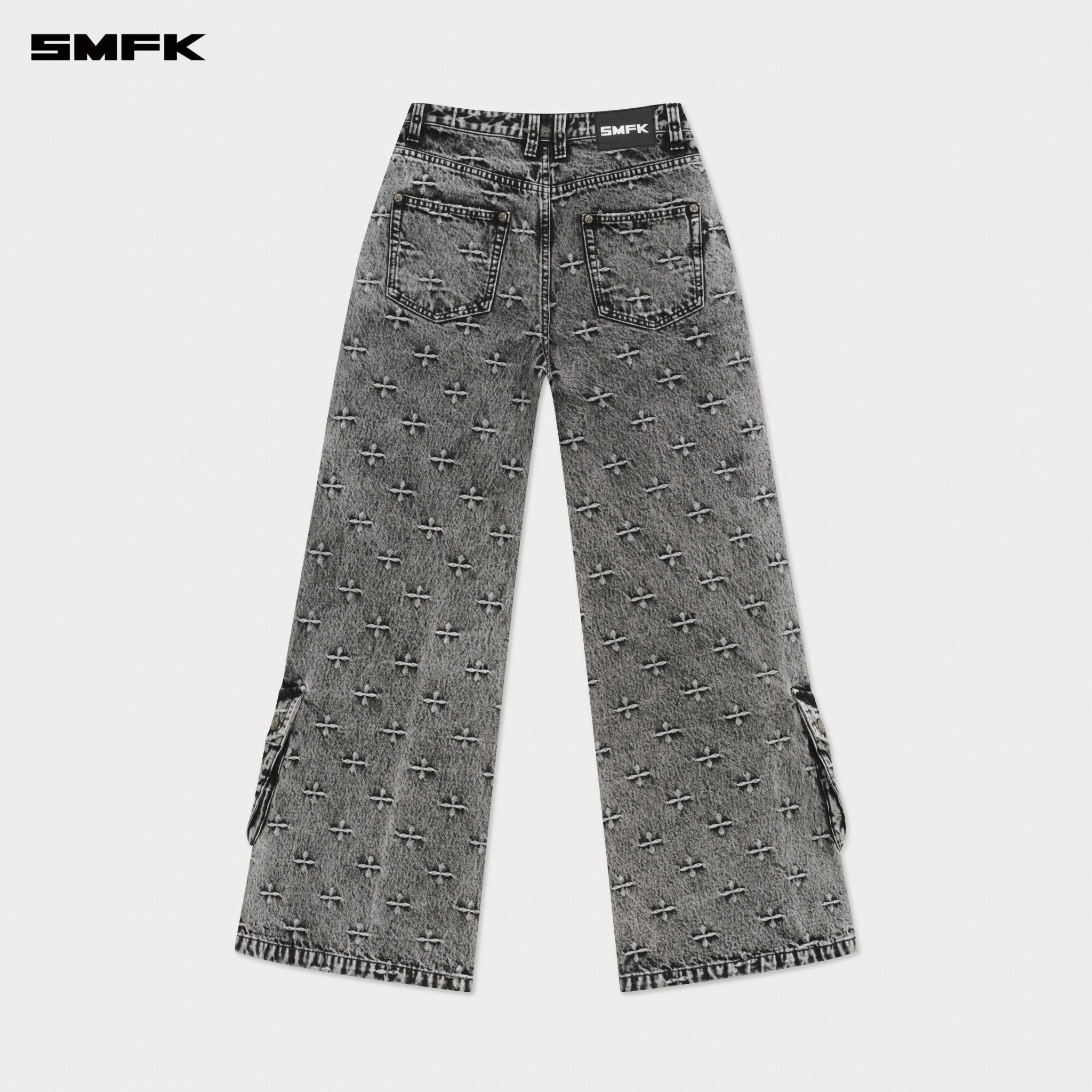 SMFK Future Mirage Storm Garden Jeans In Gray | MADAX