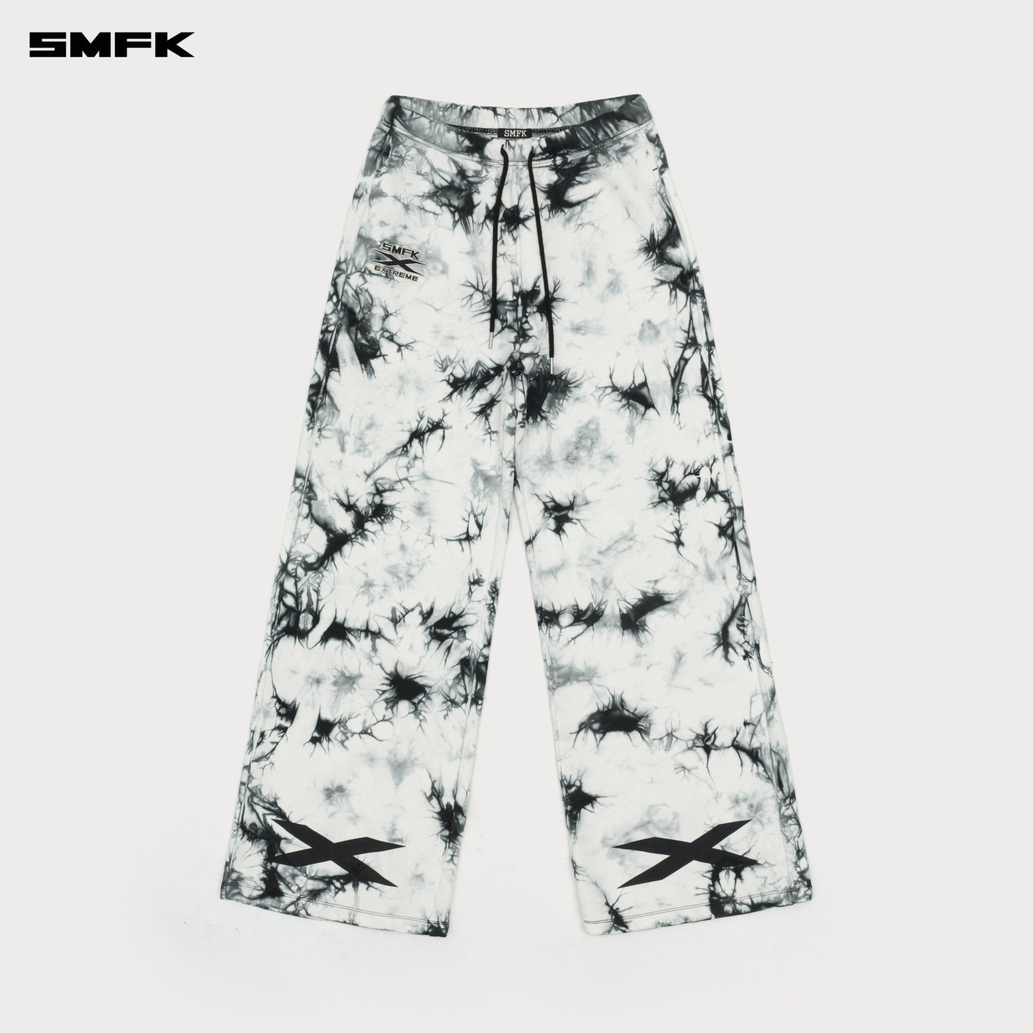 SMFK Future Mirage Tie - Dye Training Pants In Black And White | MADAX