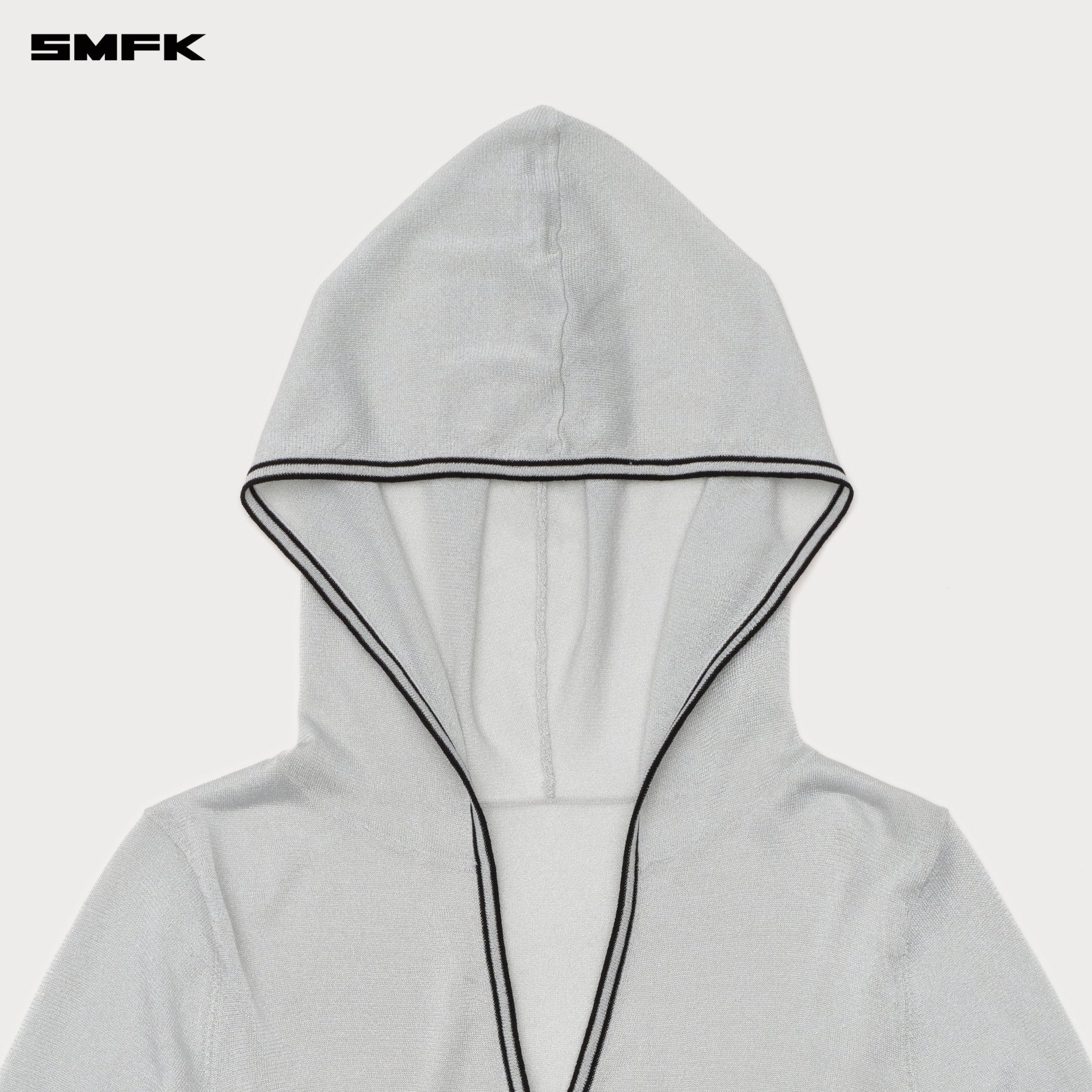 SMFK Future Nebula Knitting Hoodie In Silver | MADAX